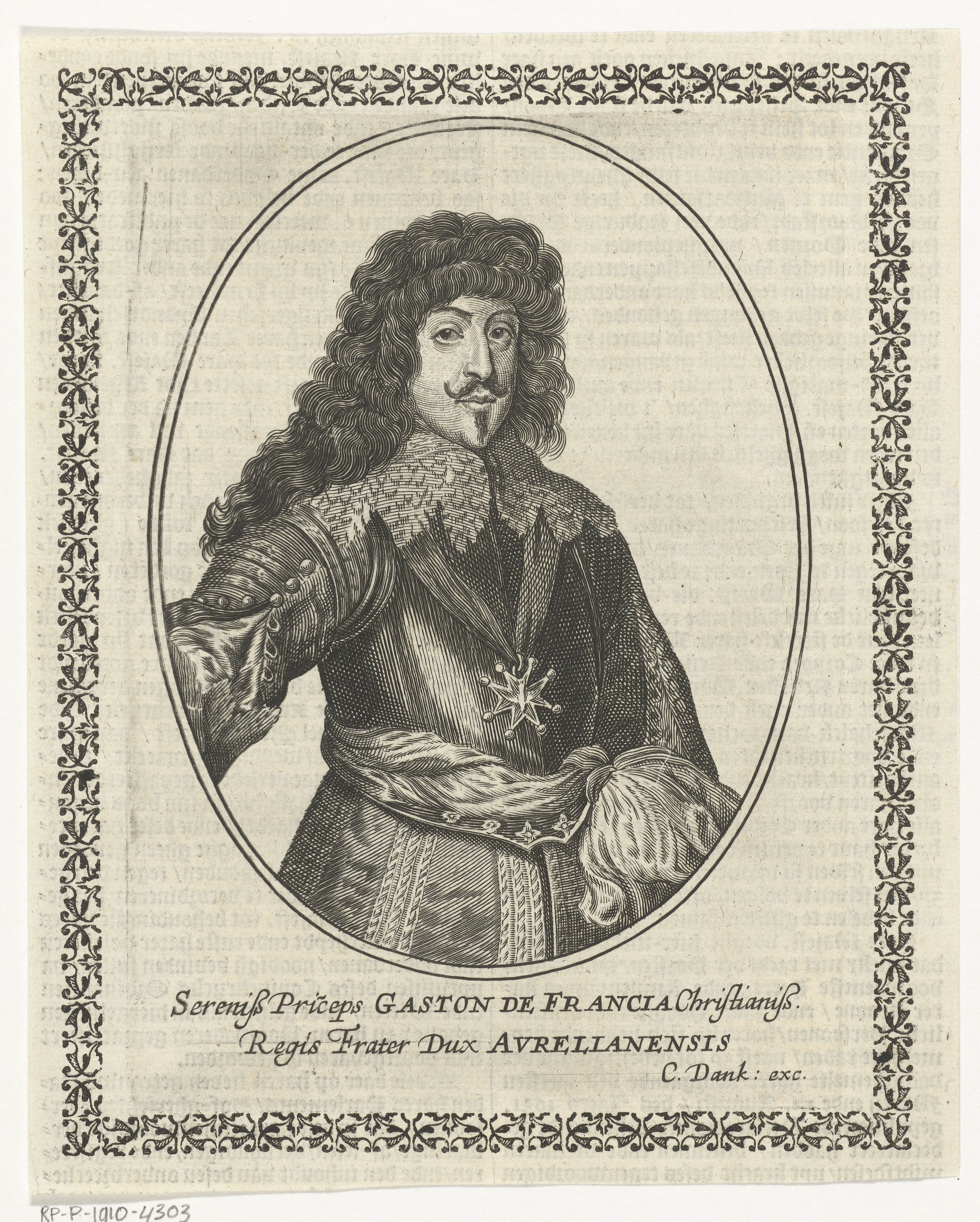 Portret van Gaston Jean-Baptiste, hertog van Orléans