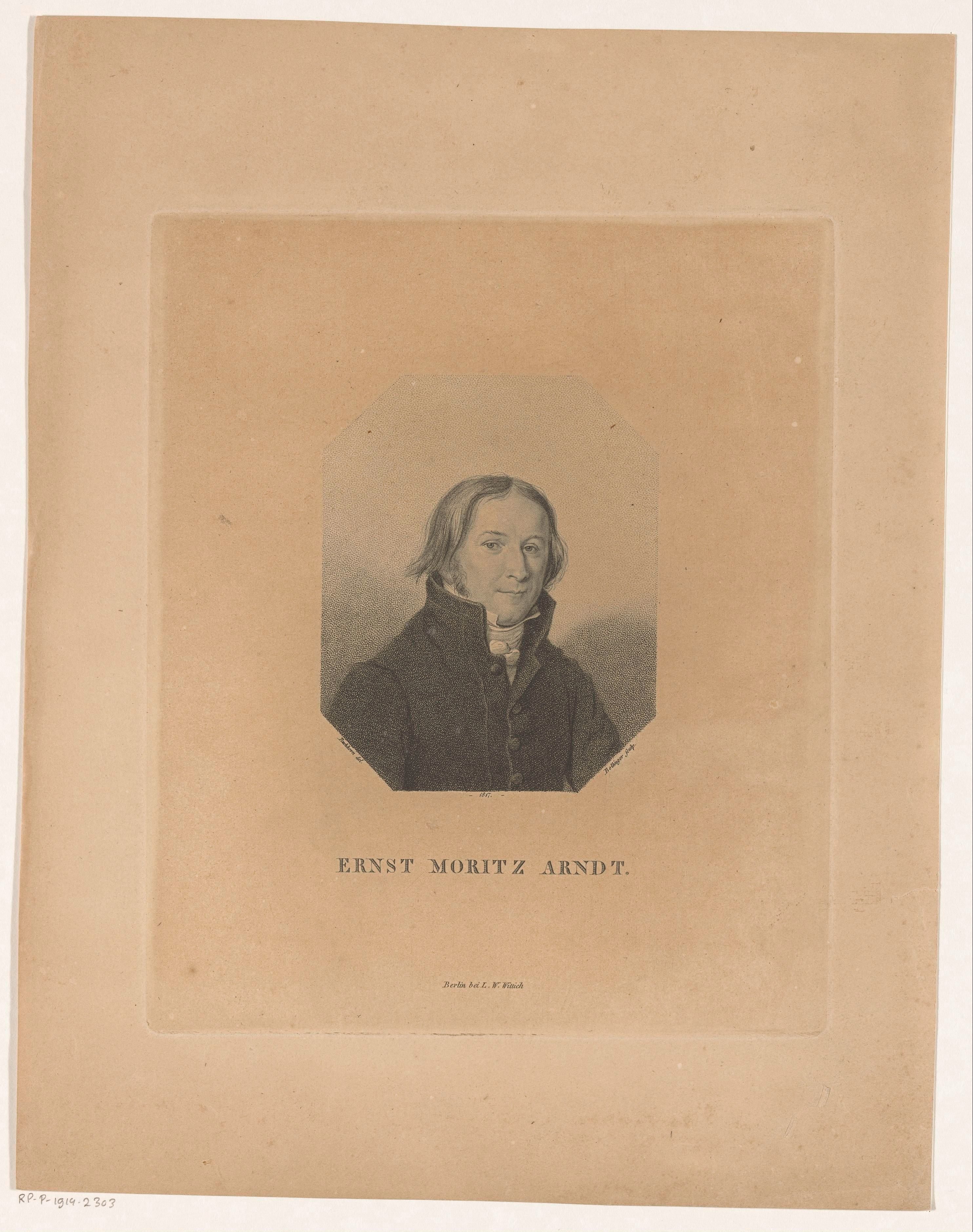 Portret van Ernst Moritz Arndt