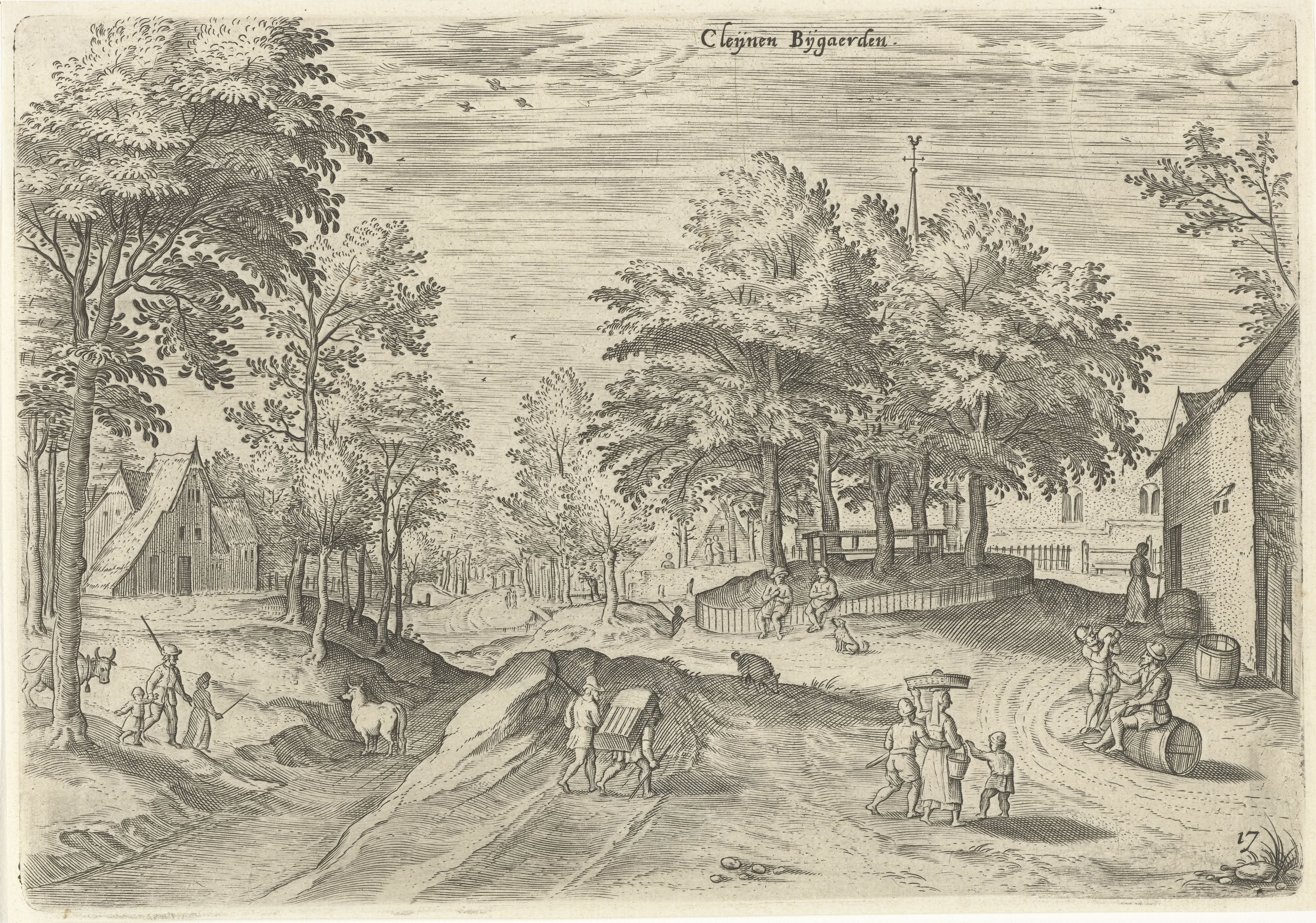 Gezicht op de herberg Klein Bijgaarden