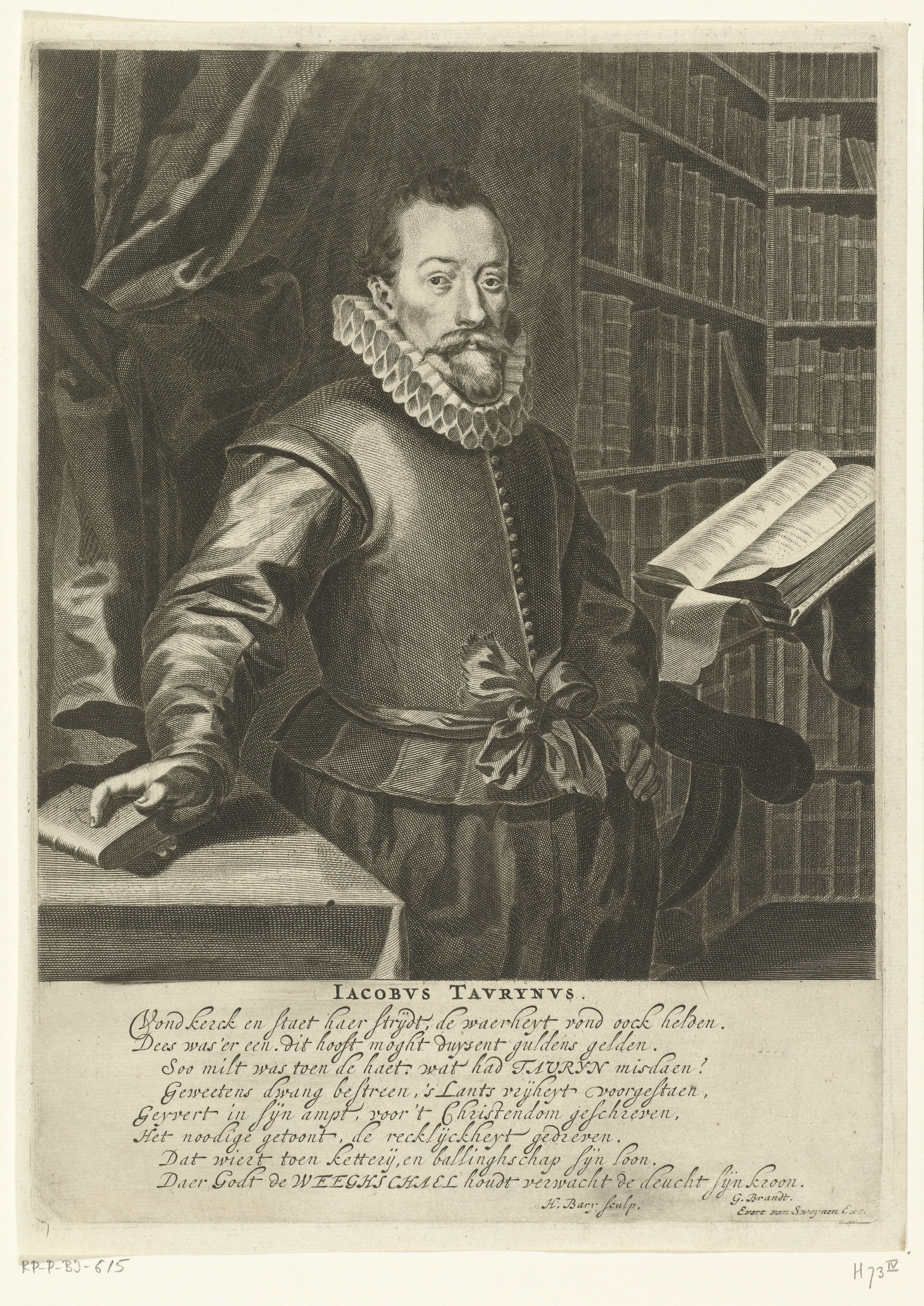 Portret van Jacobus Taurinus
