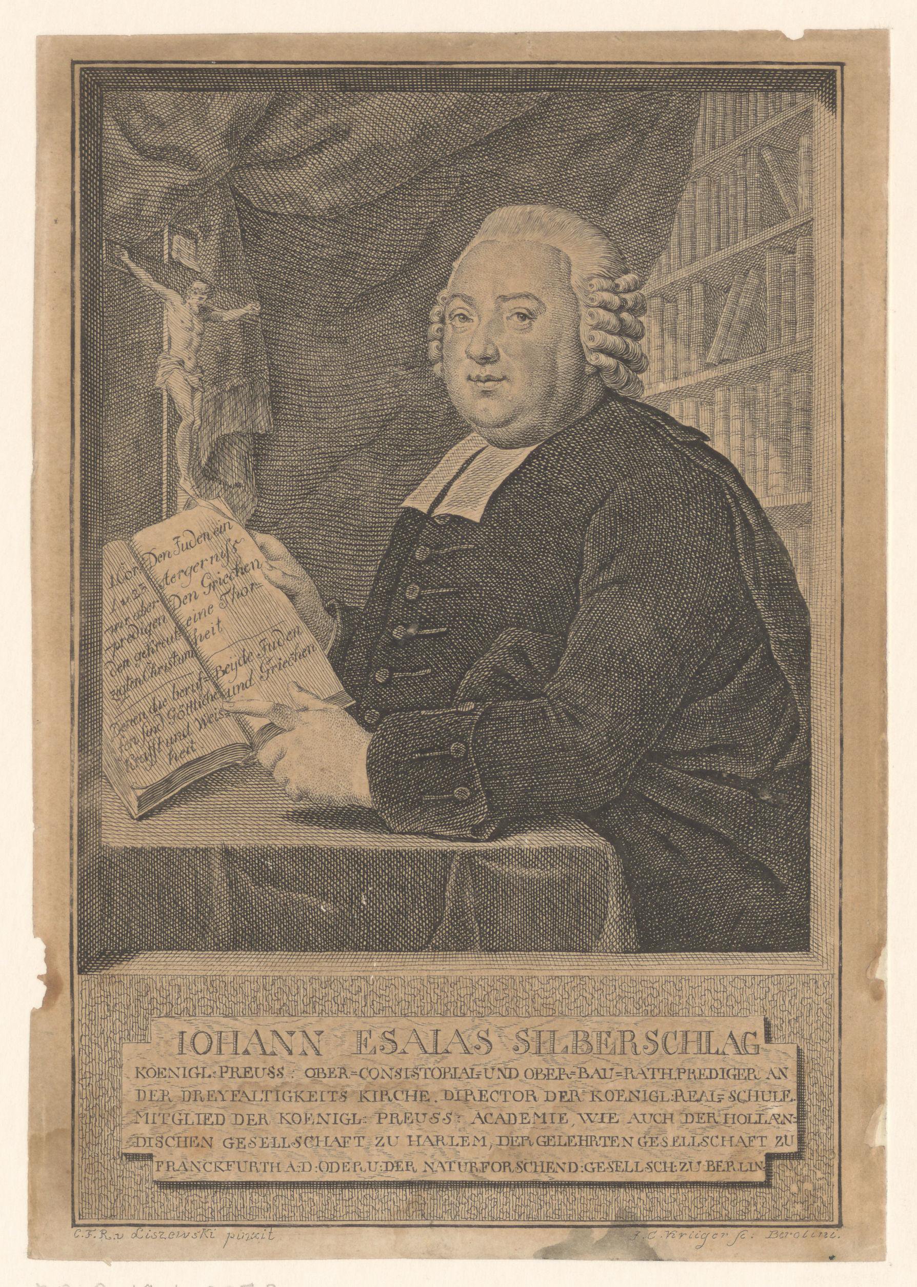 Portret van Johann Esaias Silberschlag