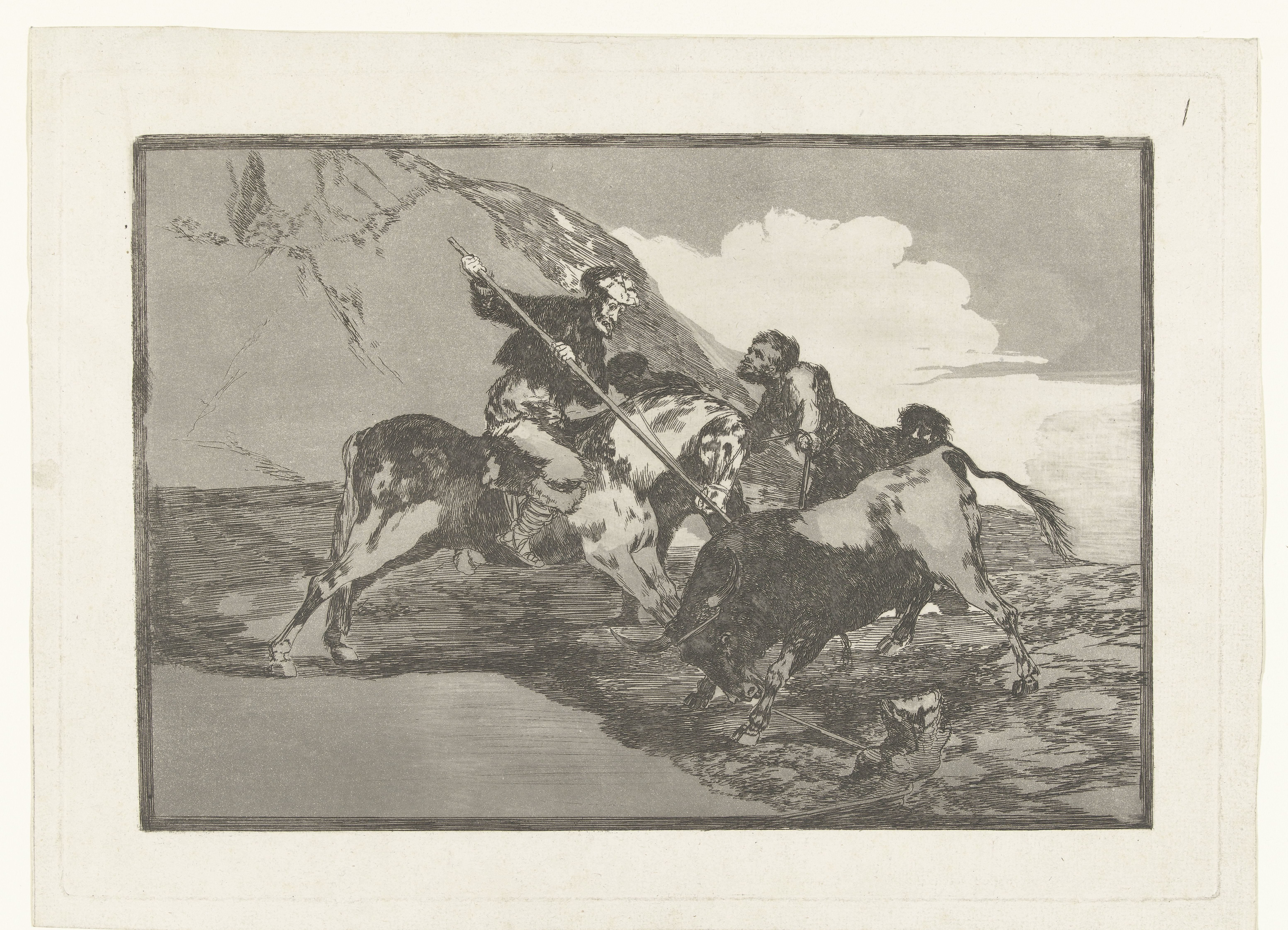 Stierenjacht te paard