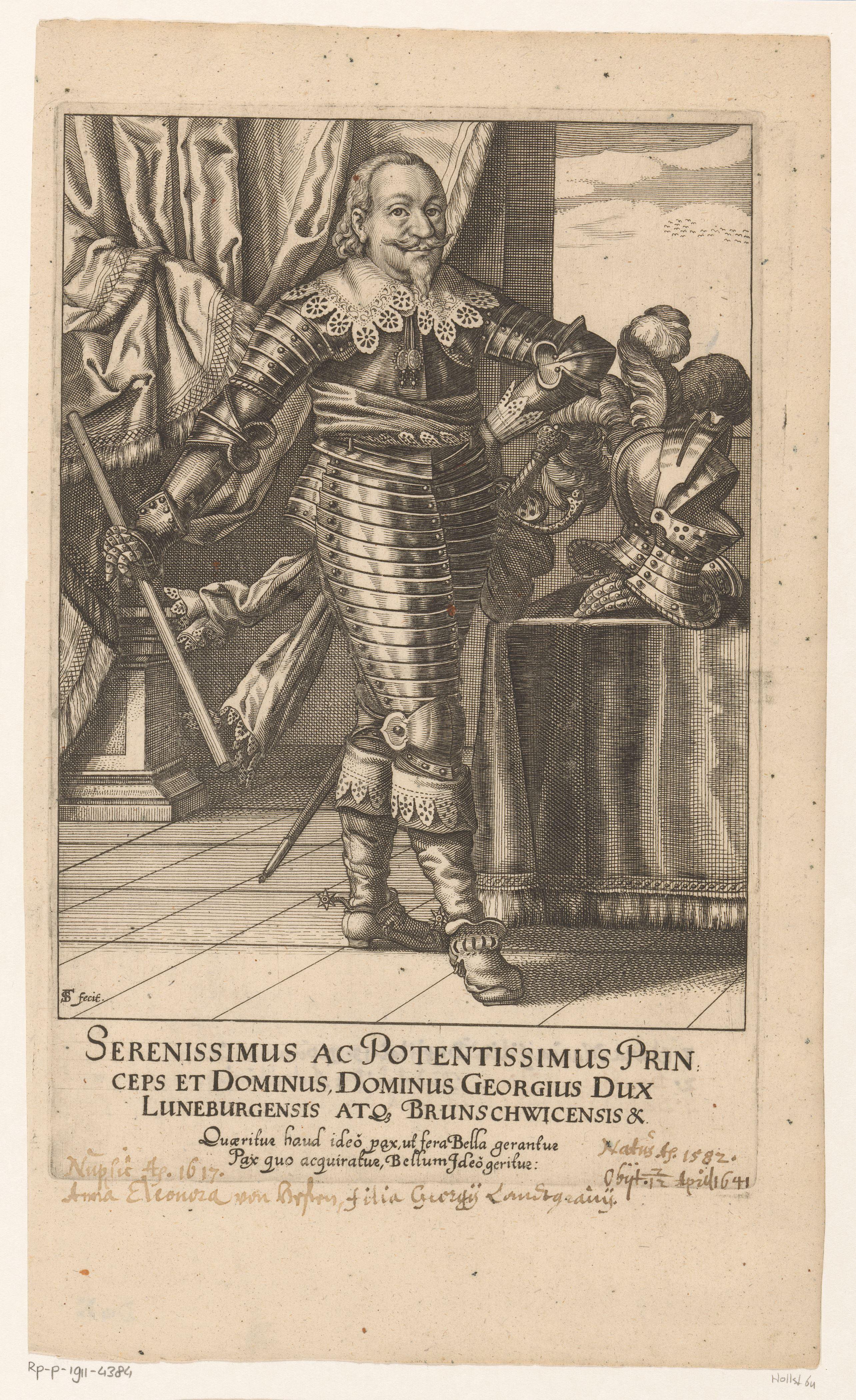 Portret van Georg von Braunschweig-Lüneburg