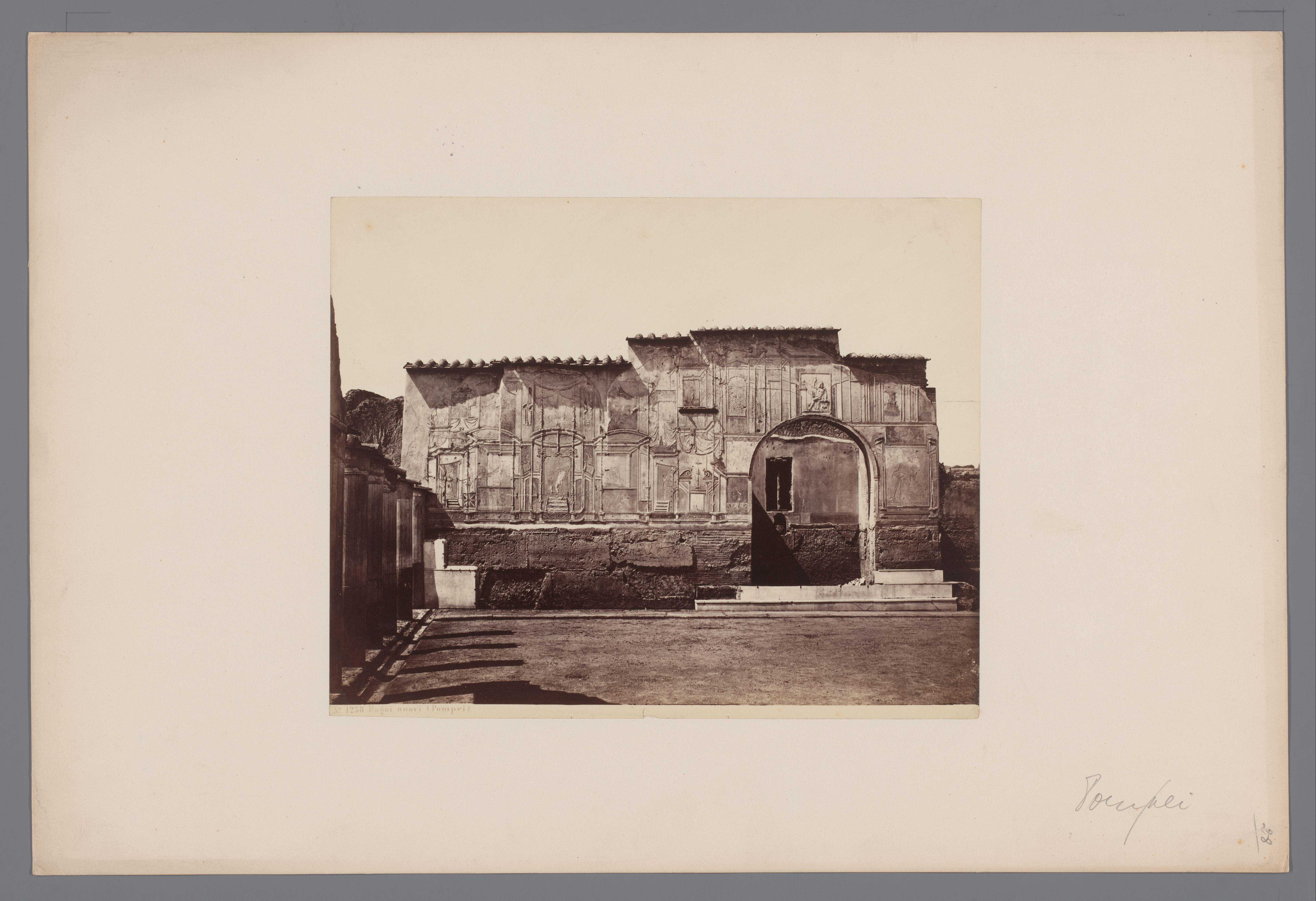Ruïnes van een badhuis te Pompeï