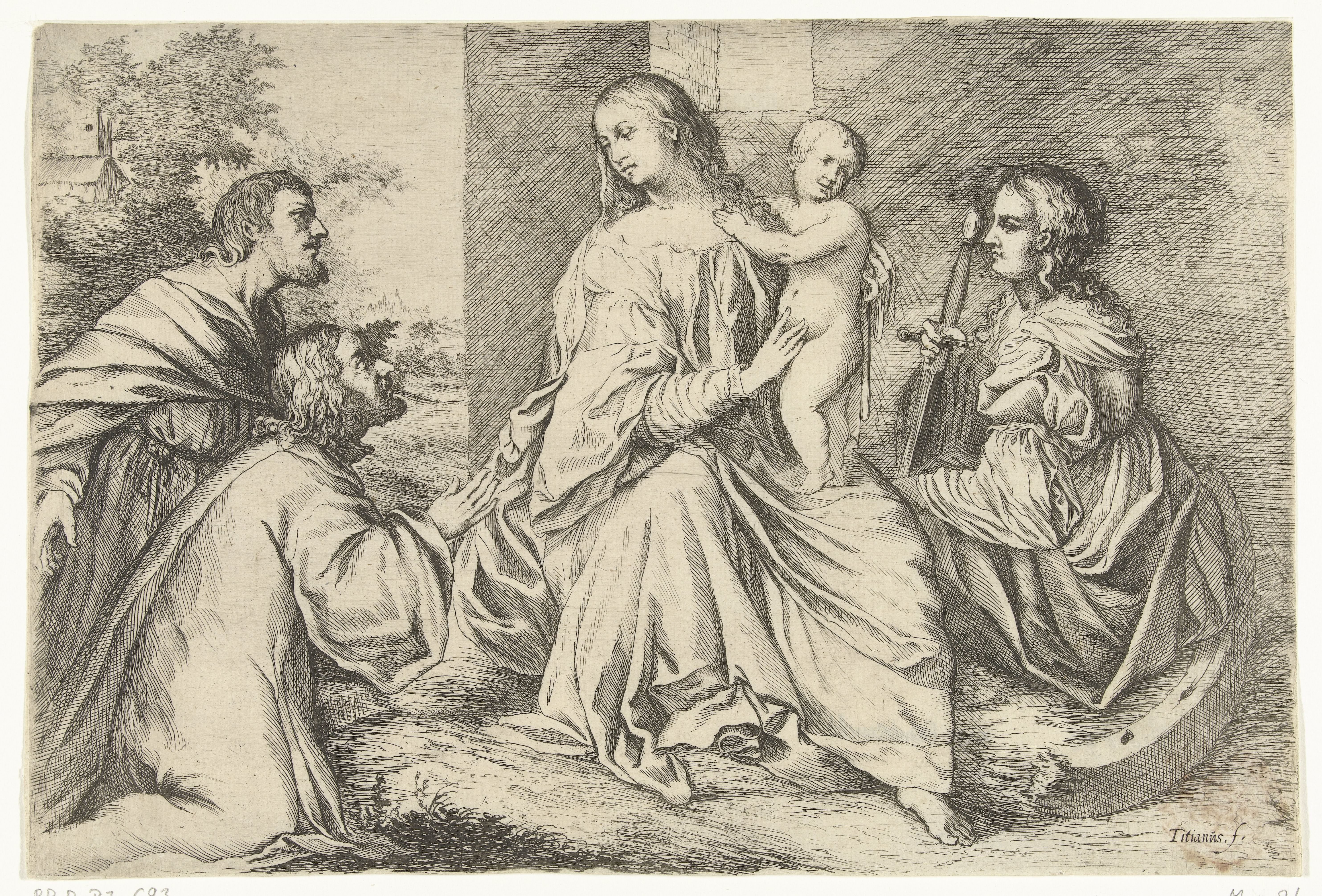 Maria met Christus en de heilige Catharina van Alexandrië