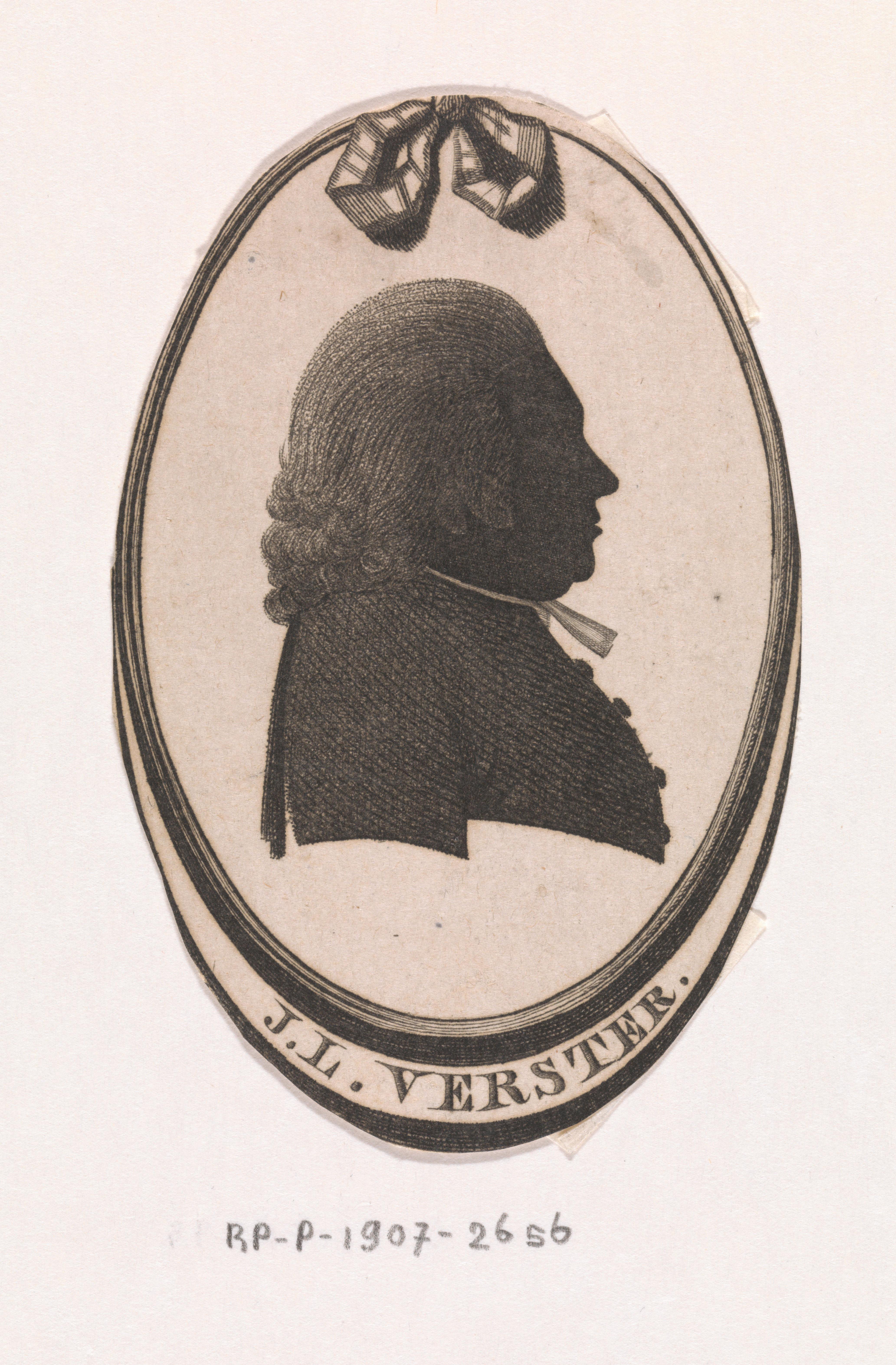 Silhouetportret van Jean Louis Verster
