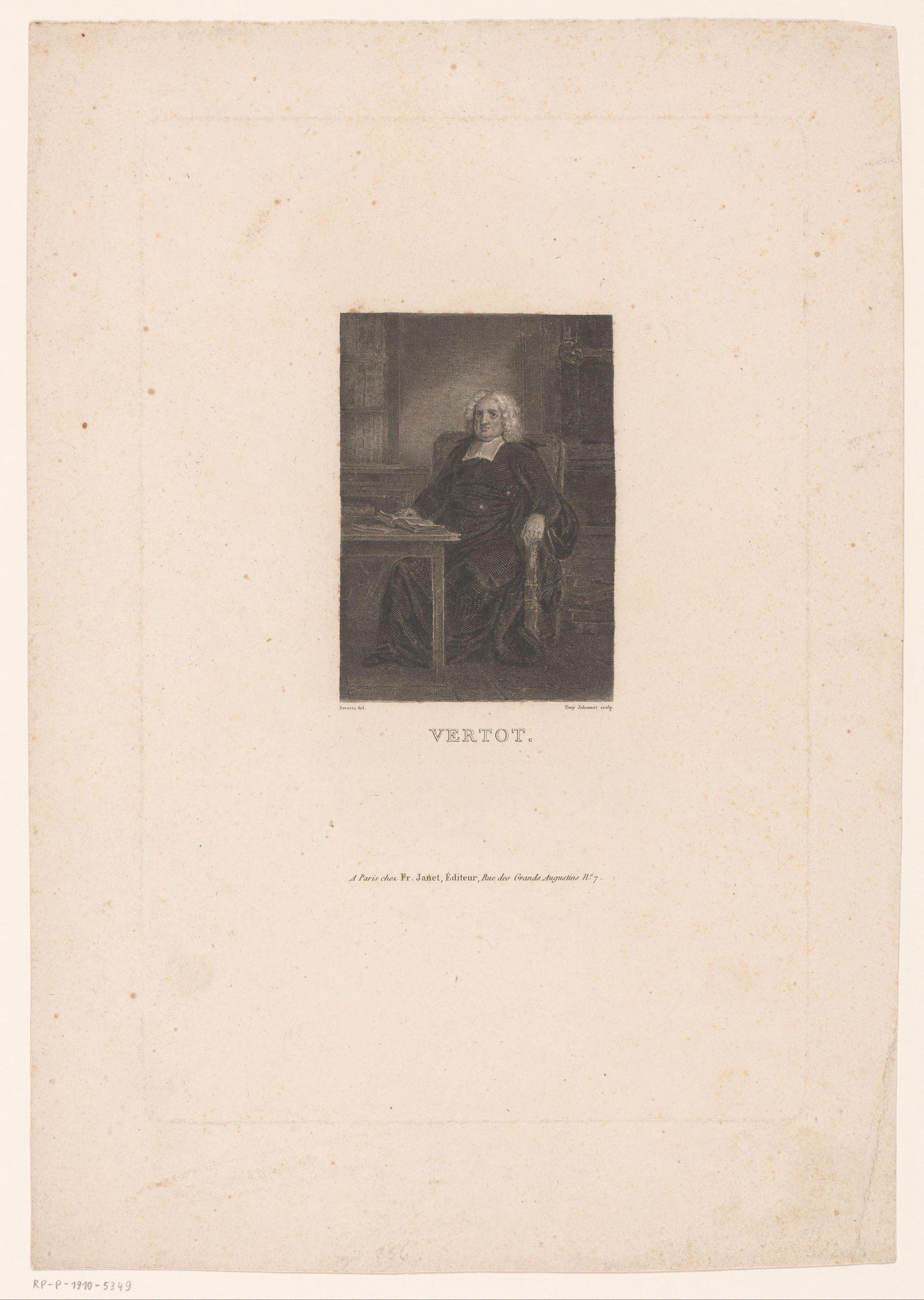 Portret van René-Aubert Vertot