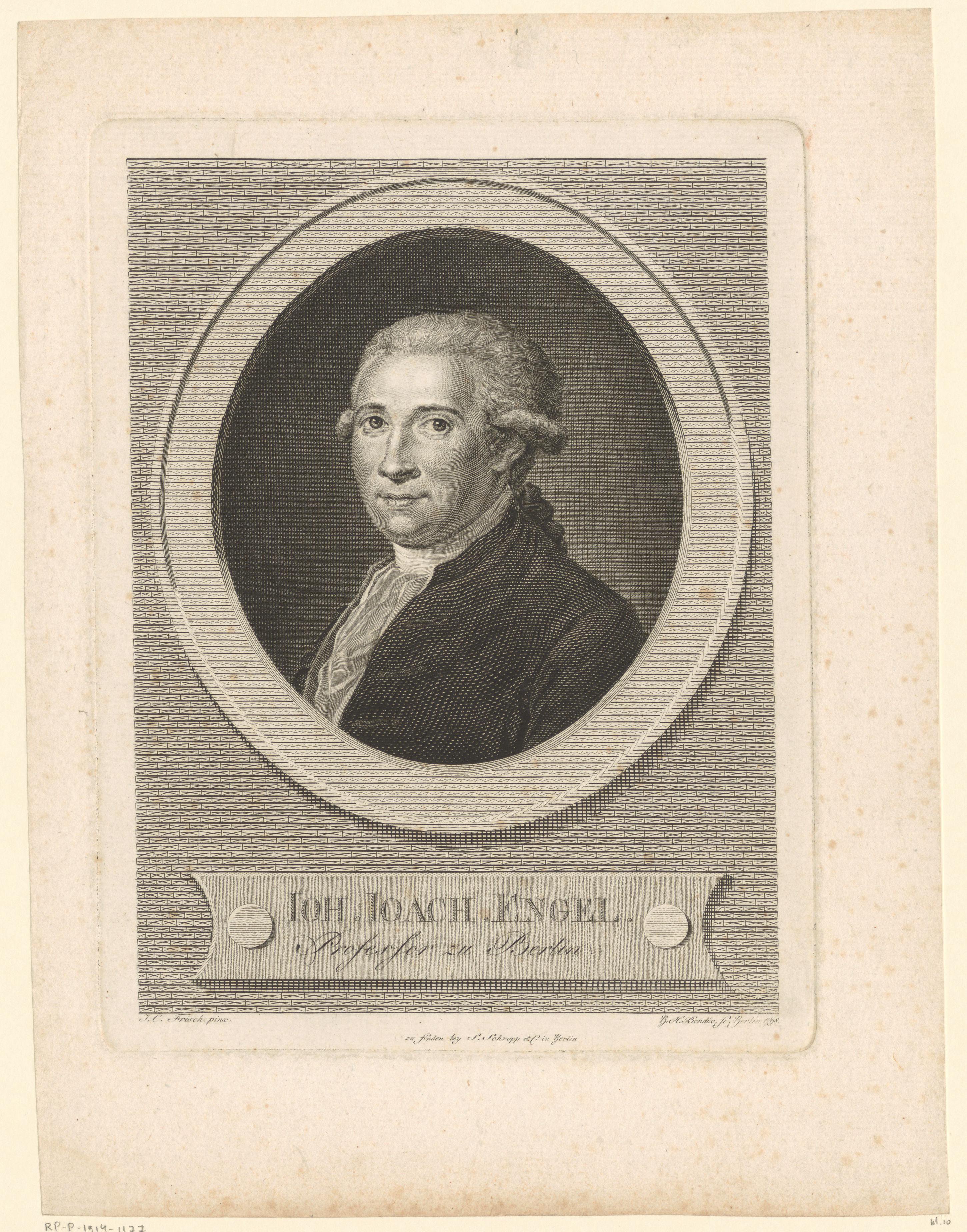 Portret van Johann Jacob Engel