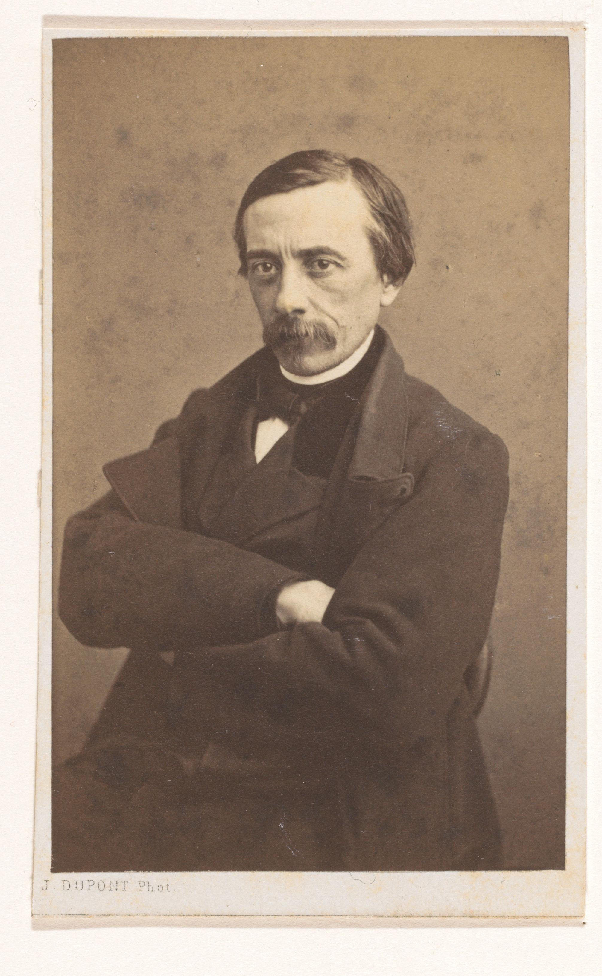 Portret van de schilder en graficus Joseph Moerenhout, halffiguur