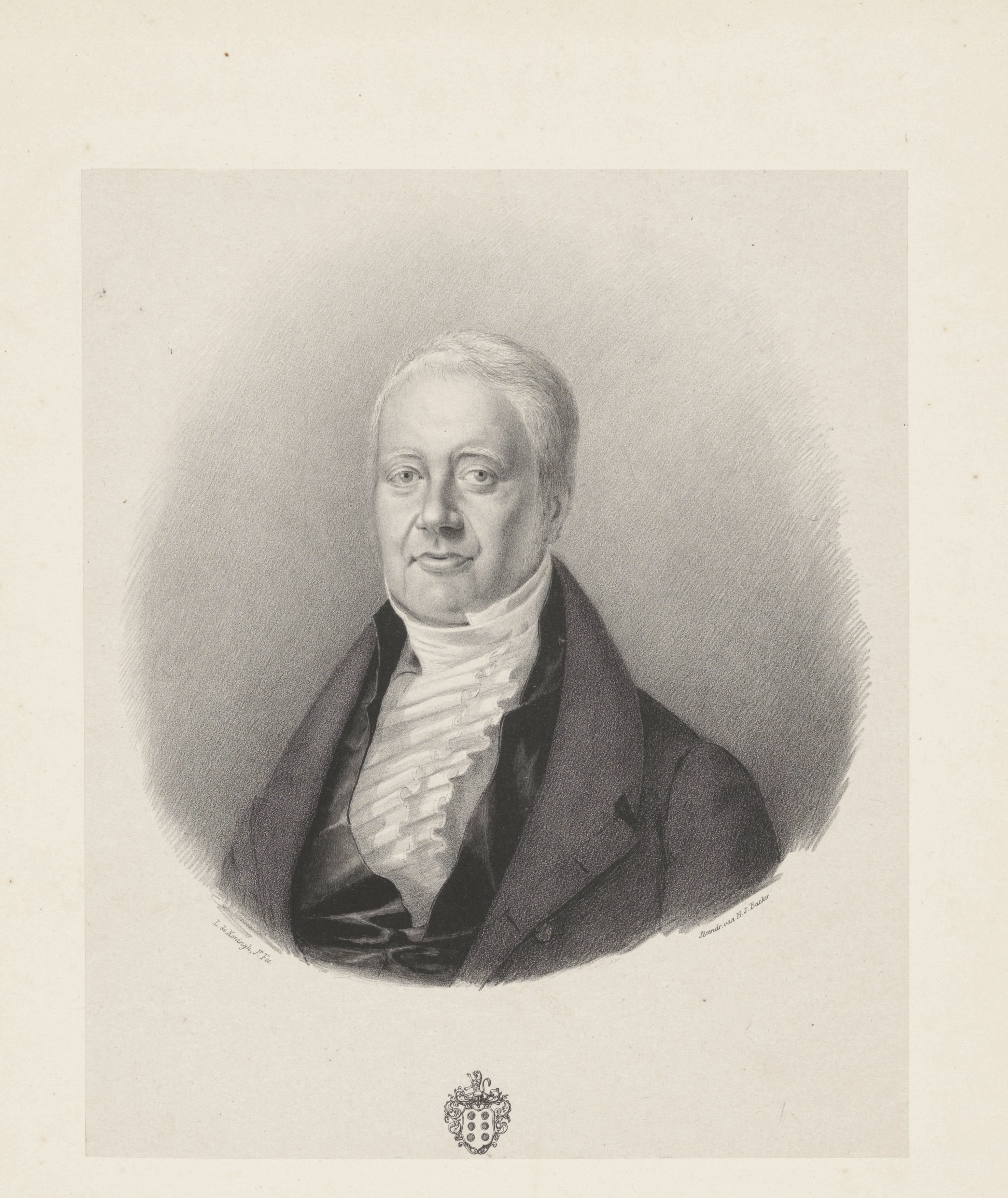 Portret van David Haim Henriques de Castro