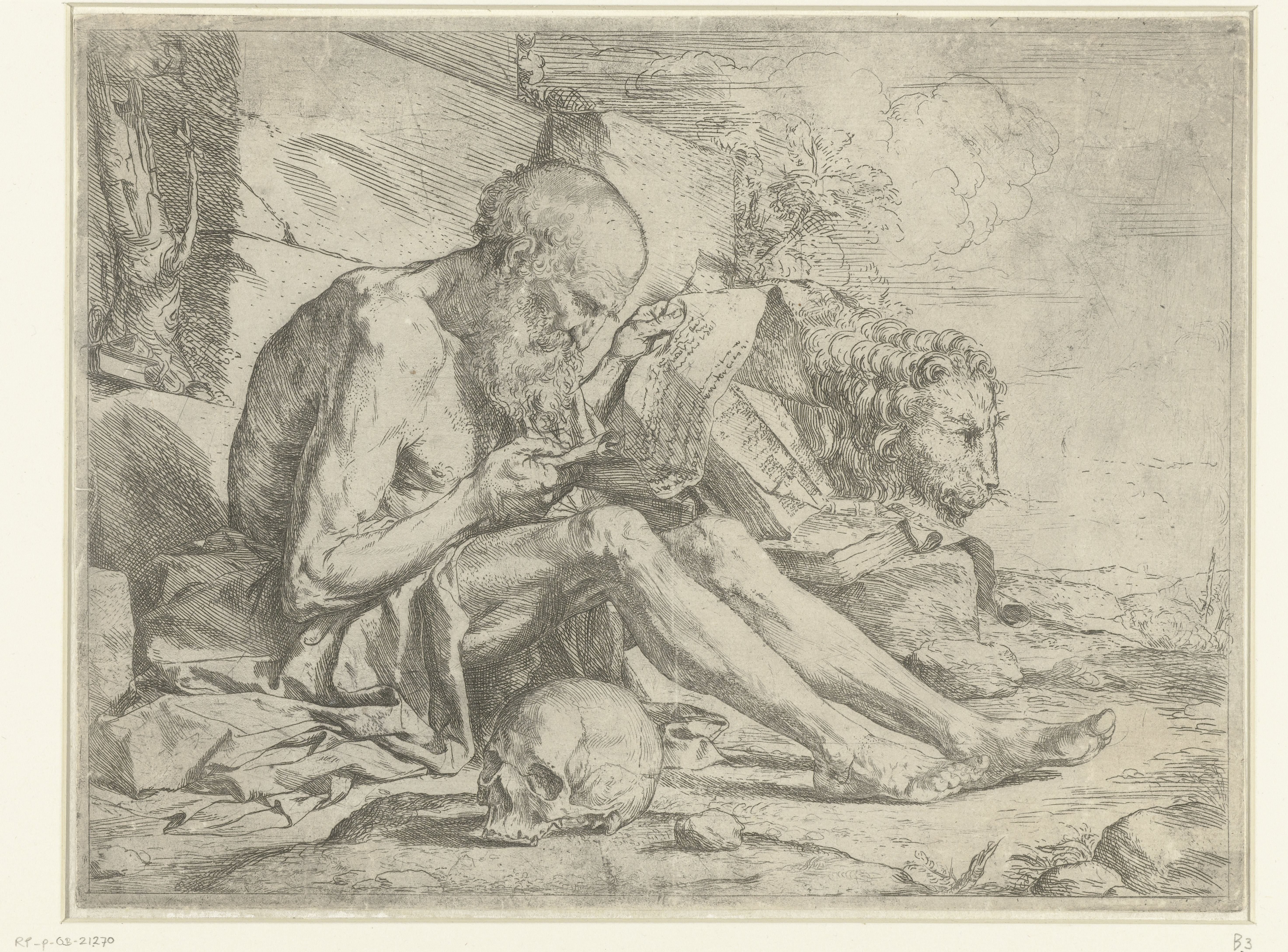 Heilige Hieronymus lezend