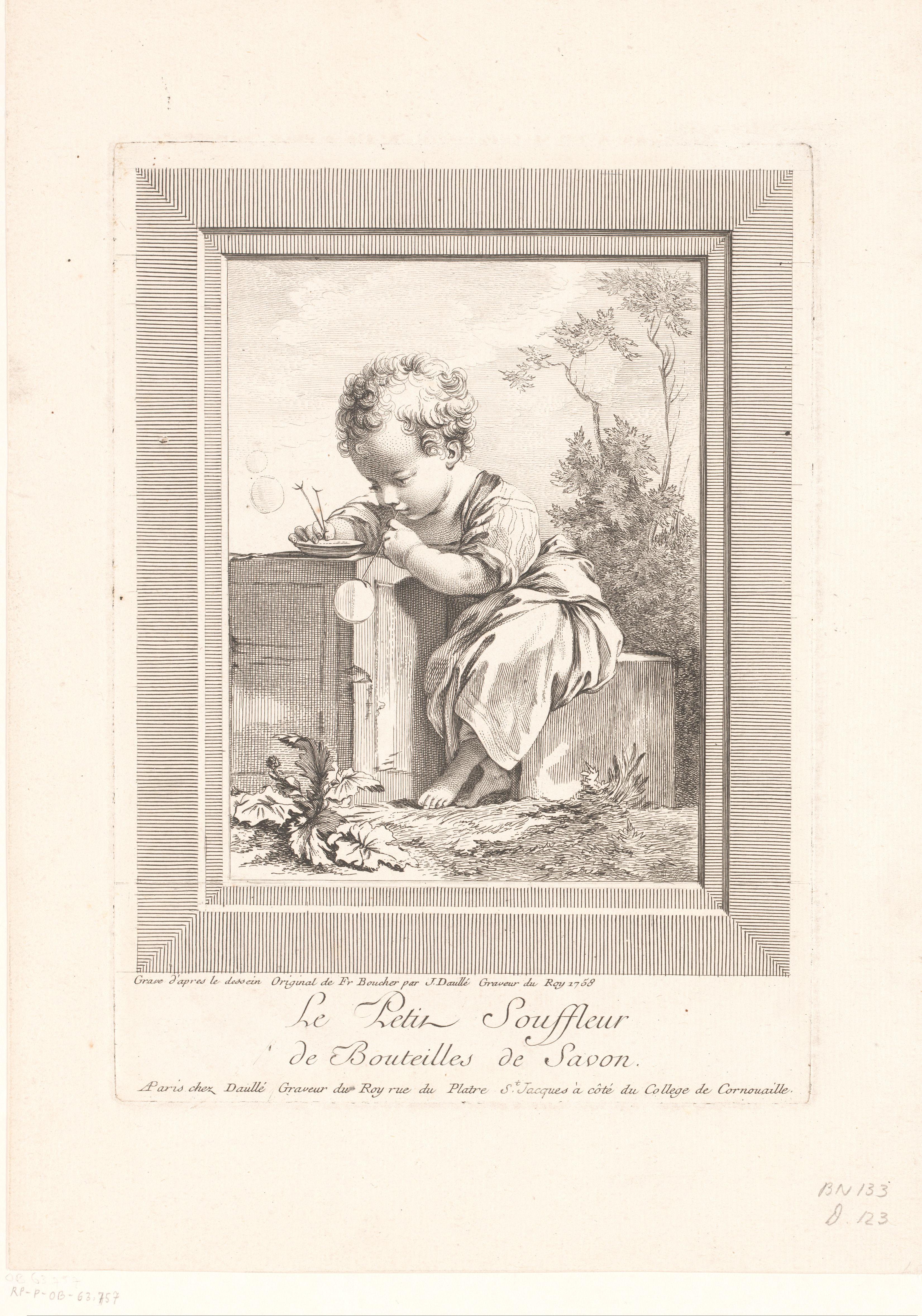 Bellenblazende jongen
