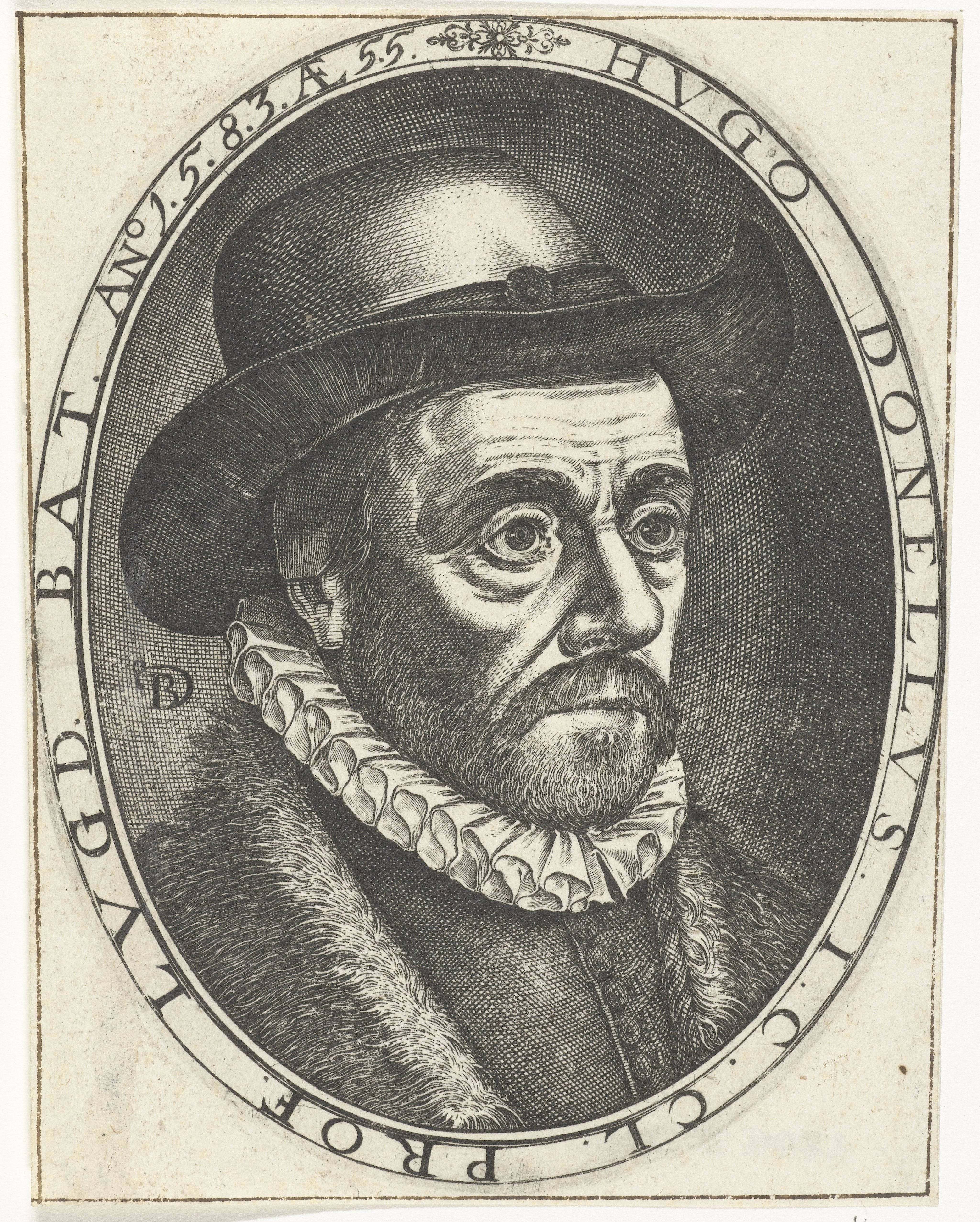 Portret van Hugo Donellus