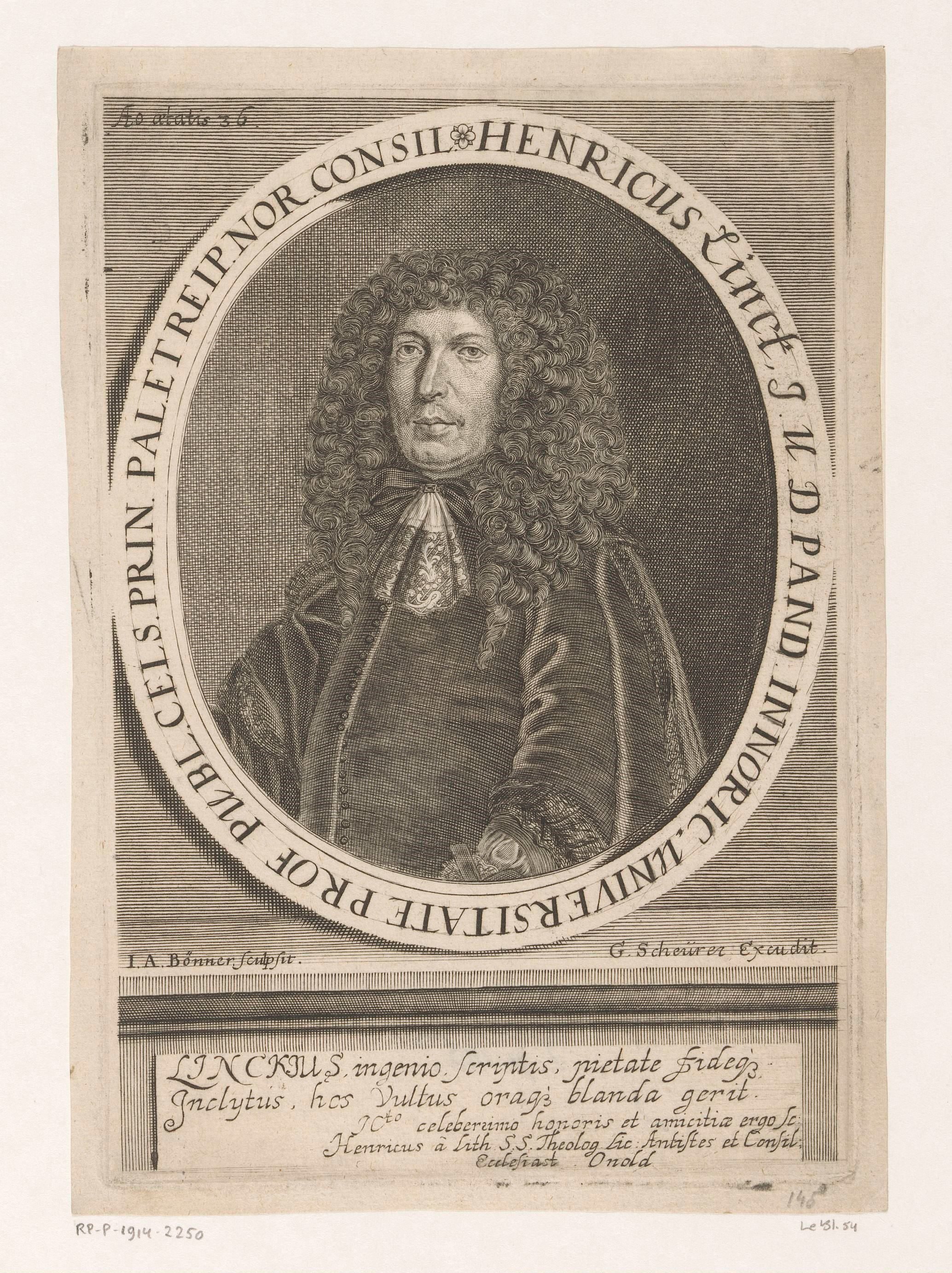 Portret van Heinrich Linck