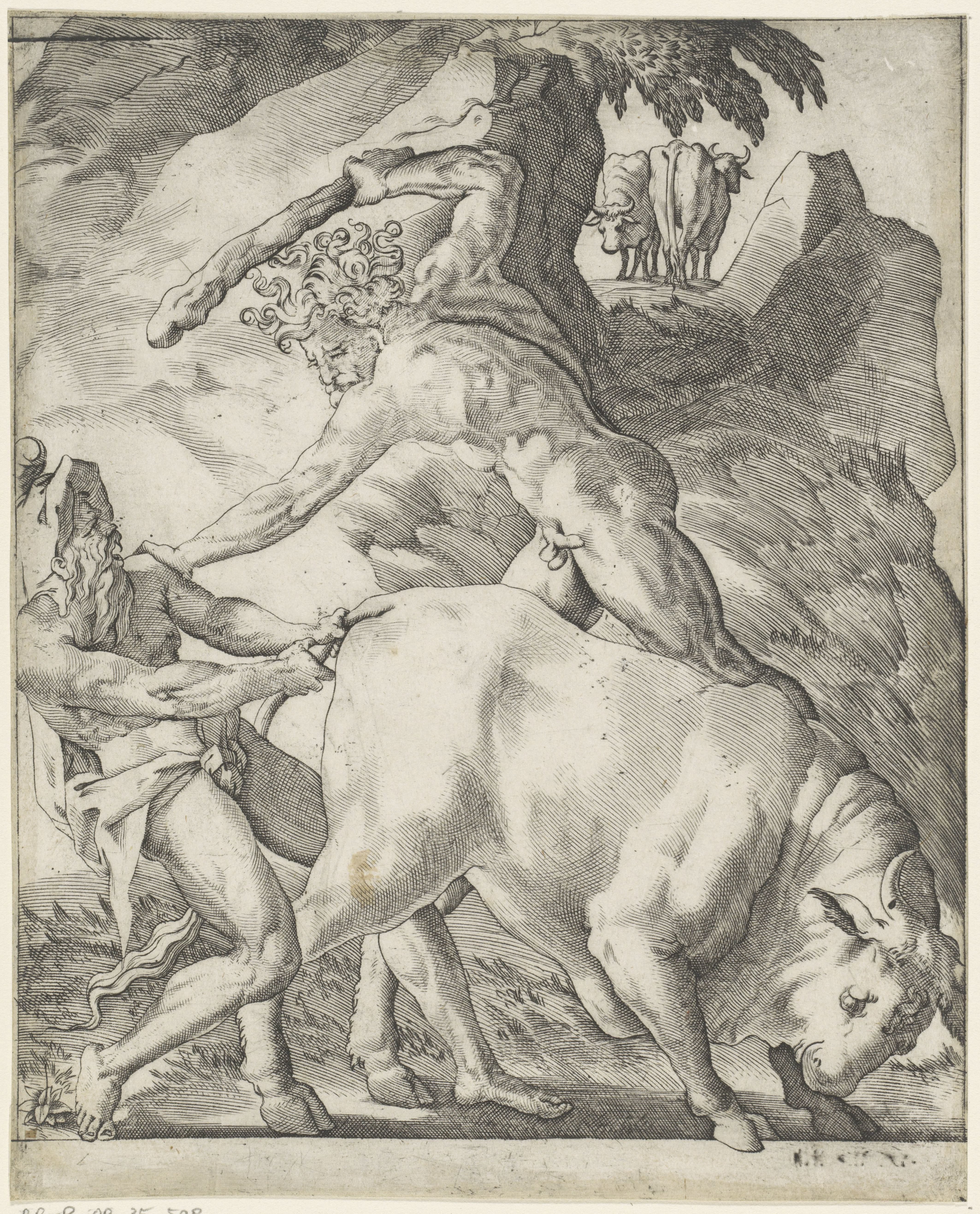 Hercules vecht met Cacus