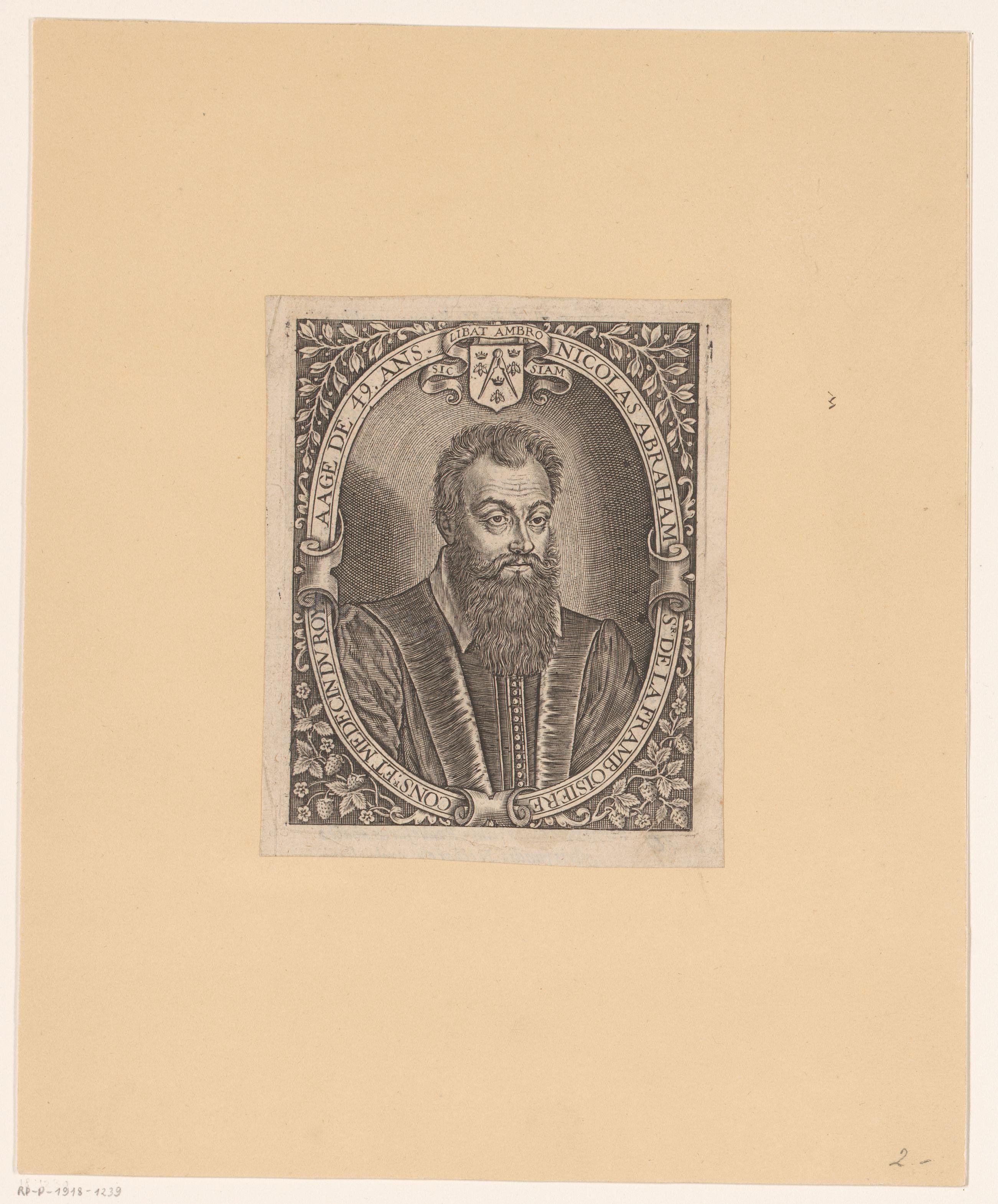 Portret van Nicolas Abraham de La Framboisière op 49-jarige leeftijd