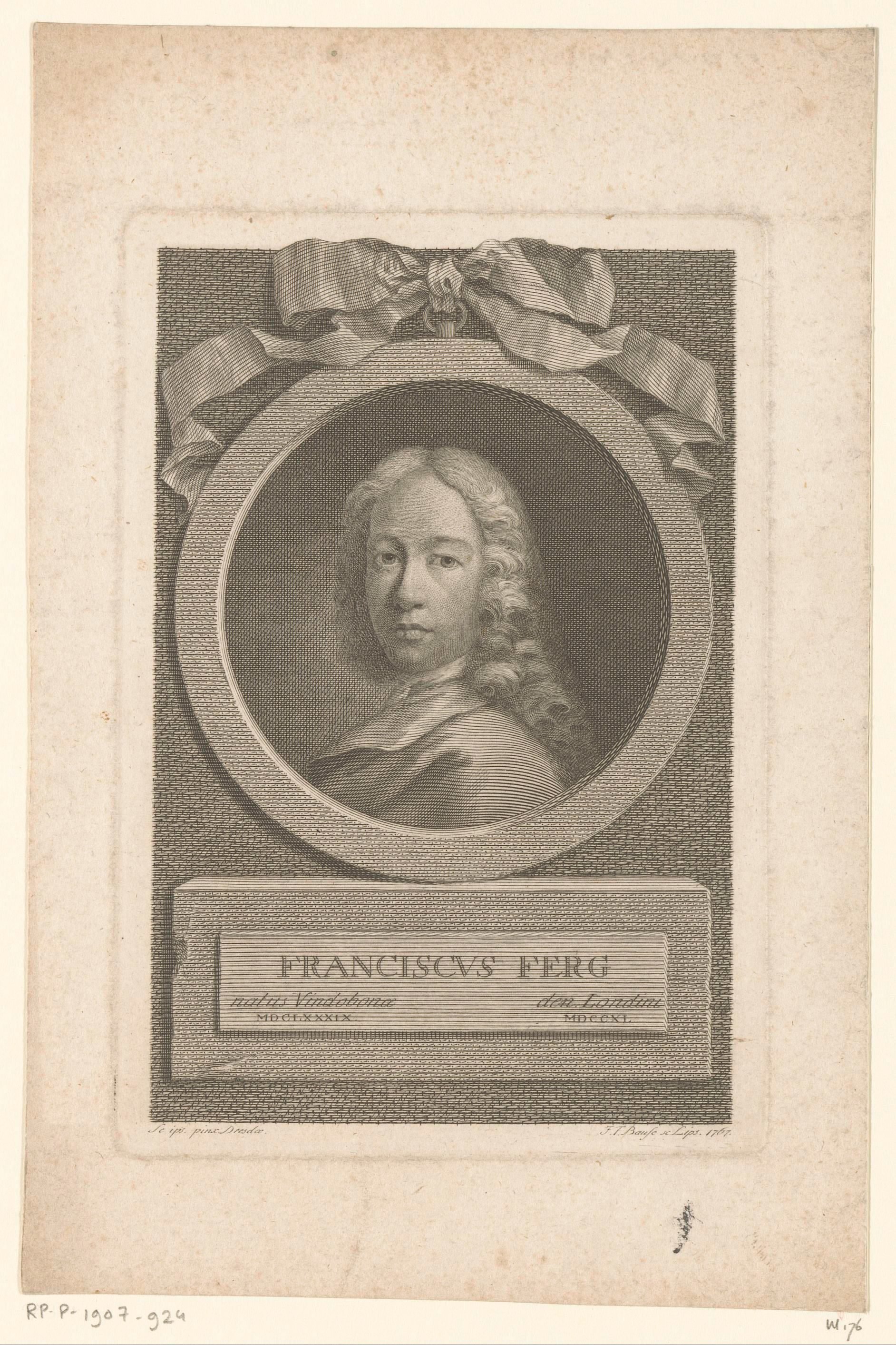 Portret van Franz de Paula Ferg