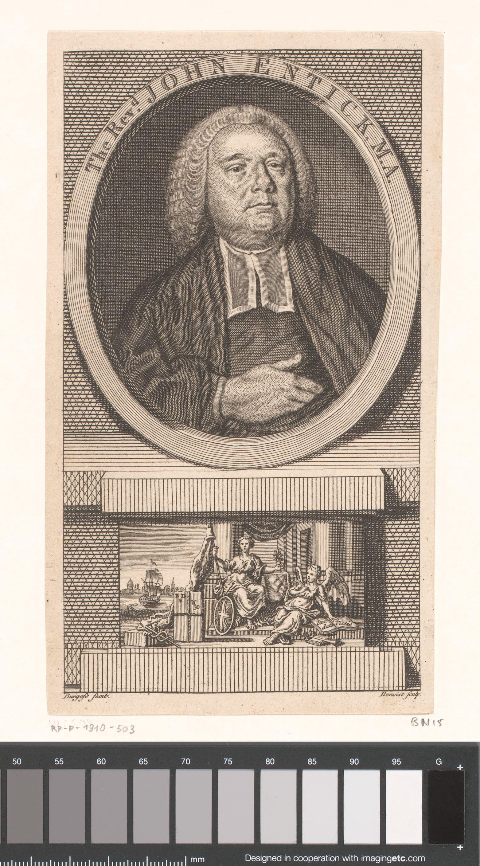 Portret van John Entick