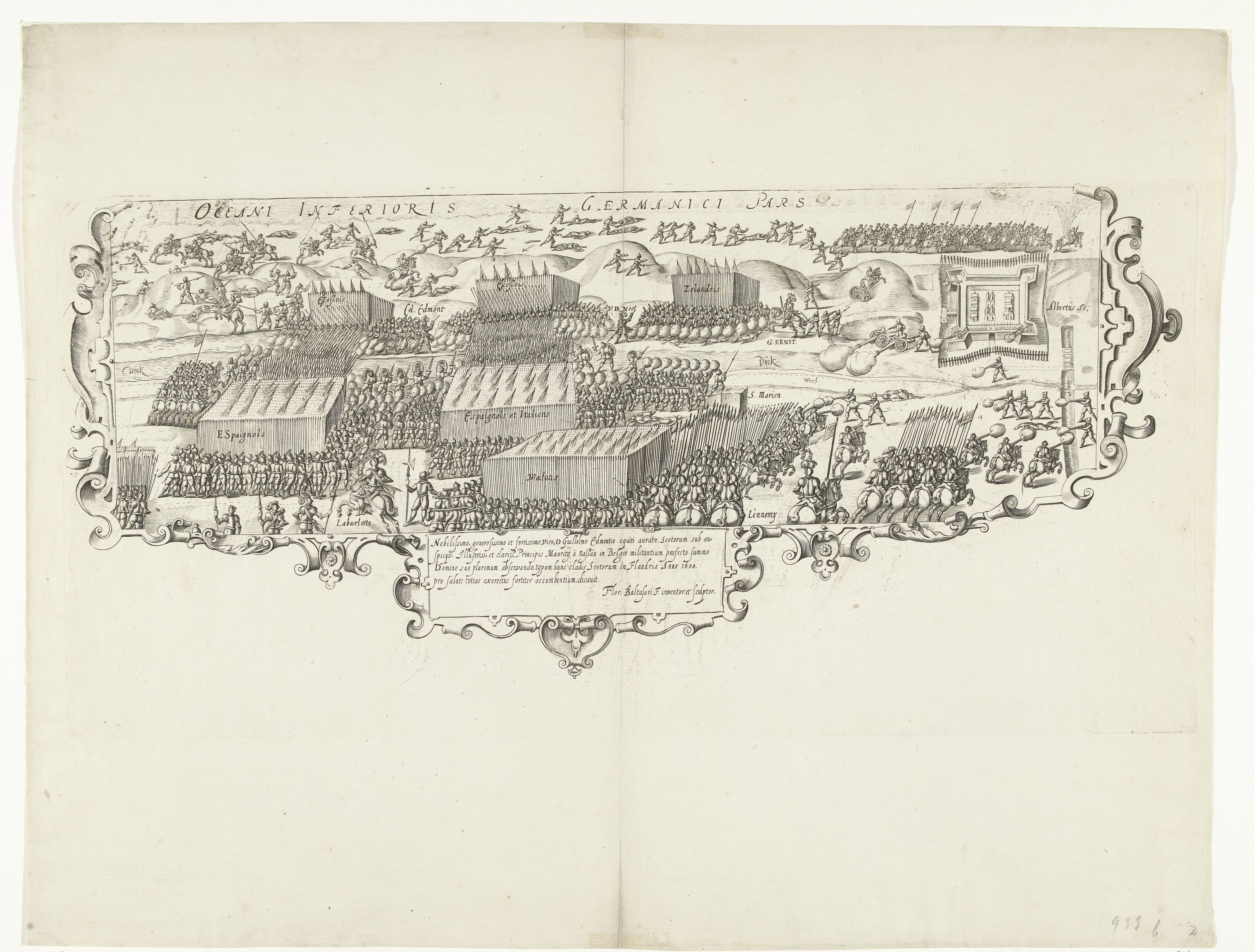 Slag bij de Leffingedijk tussen de Staatse troepen van Ernst Casimir van Nassau en de Spaanse van Albrecht van Oostenrijk, 1600