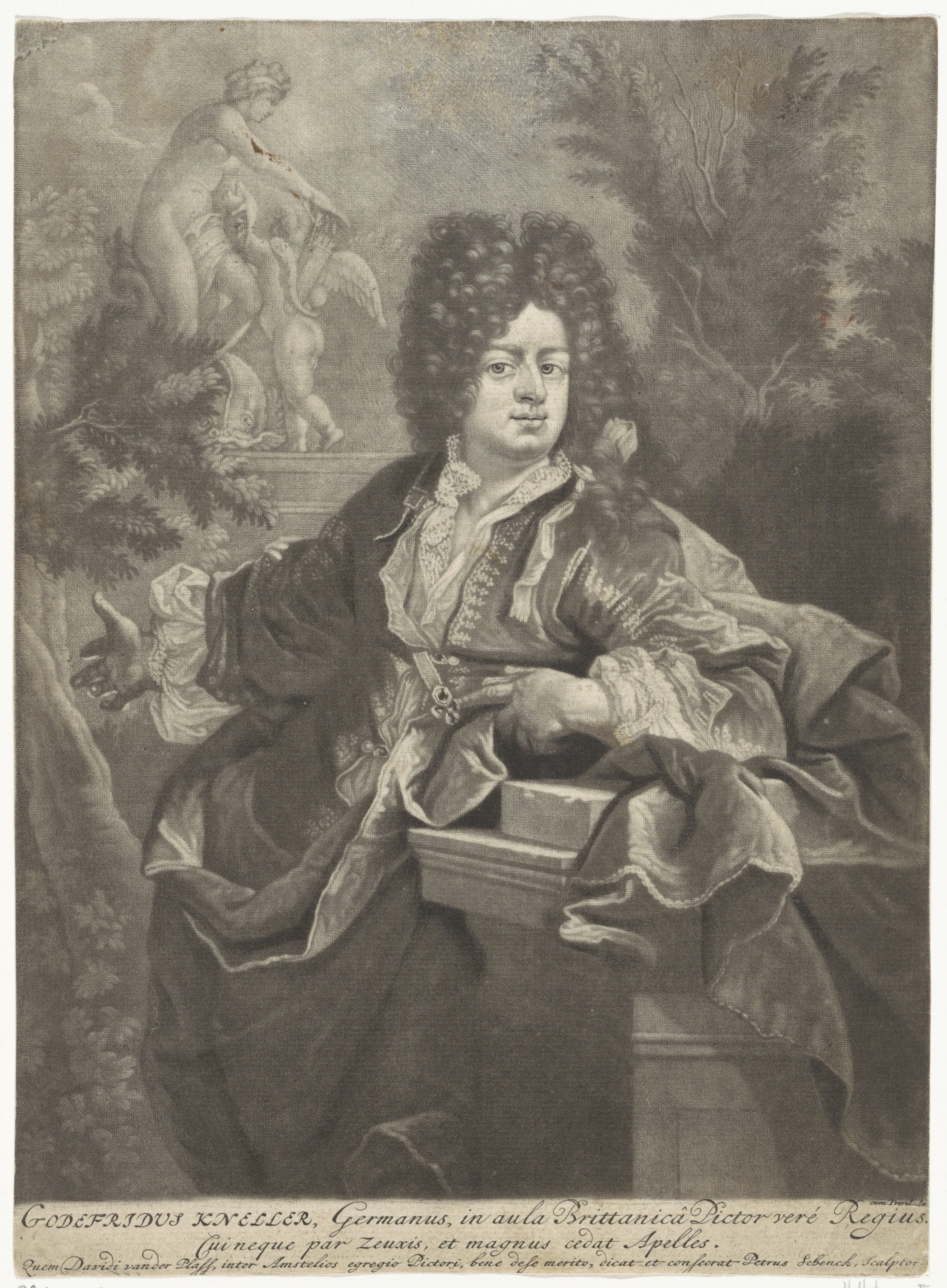 Portret van Gottfried Kneller