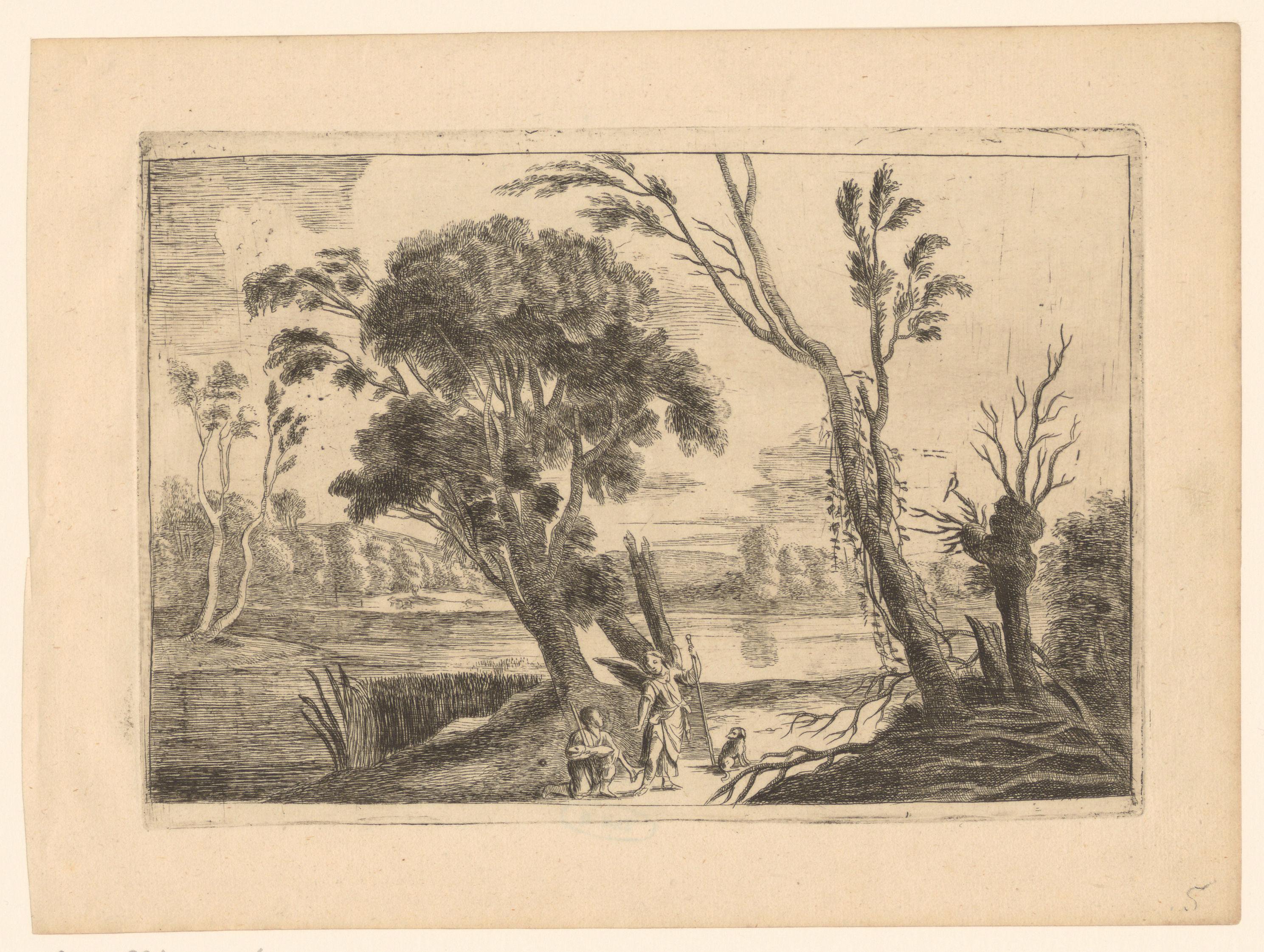 Landschap met Tobias en de engel