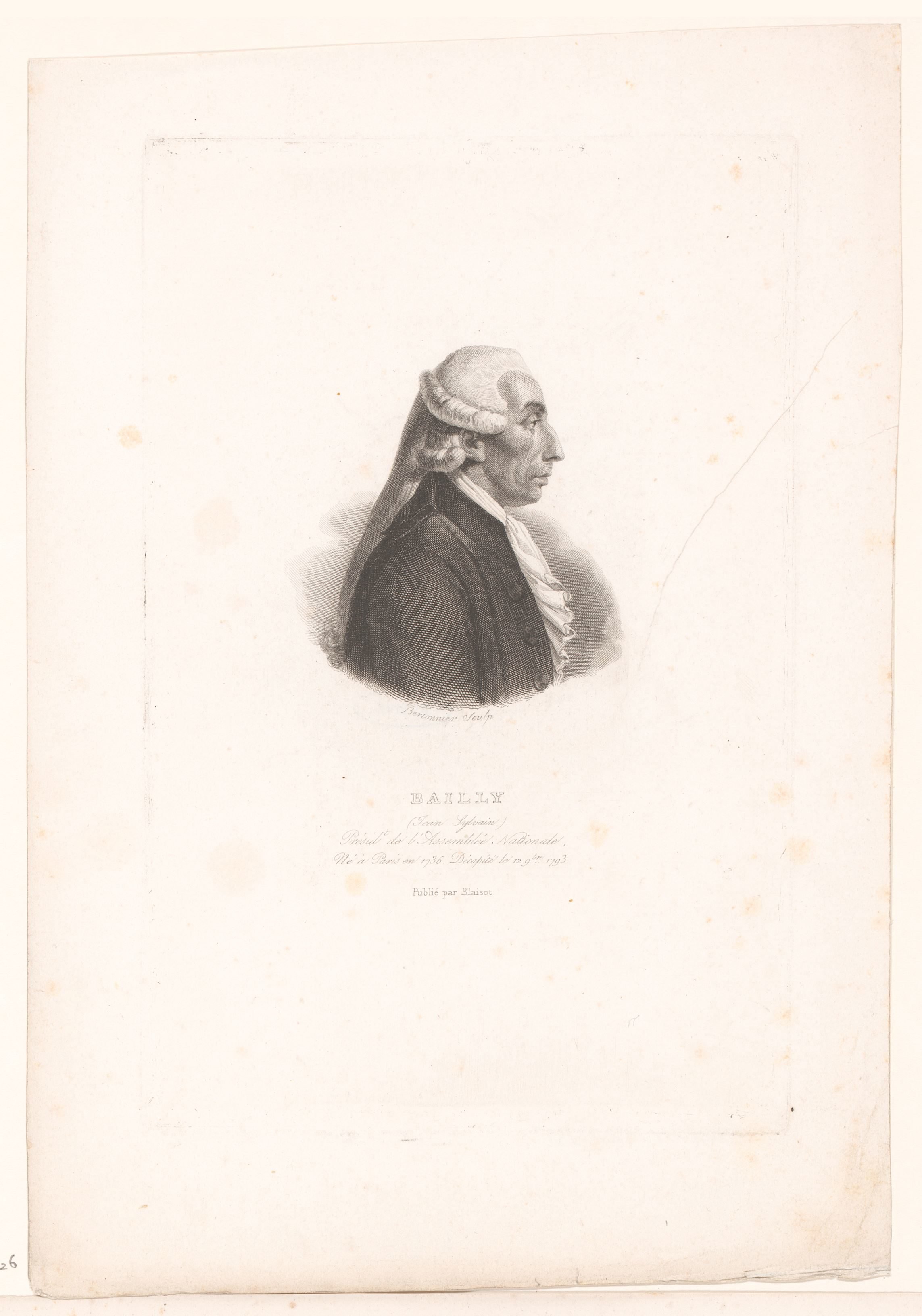 Portret van Jean Sylvain Bailly