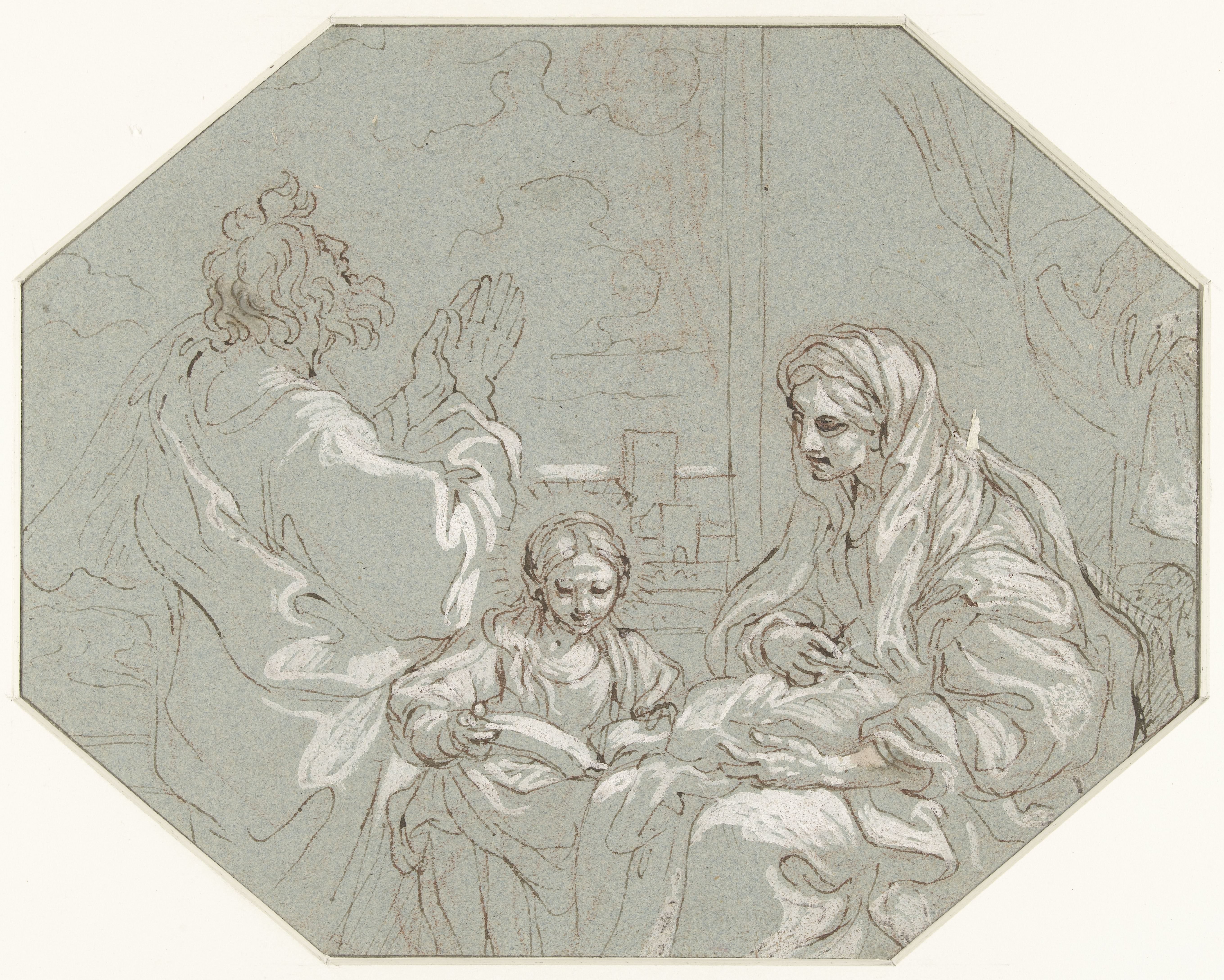 De heilige Anna leert Maria lezen
