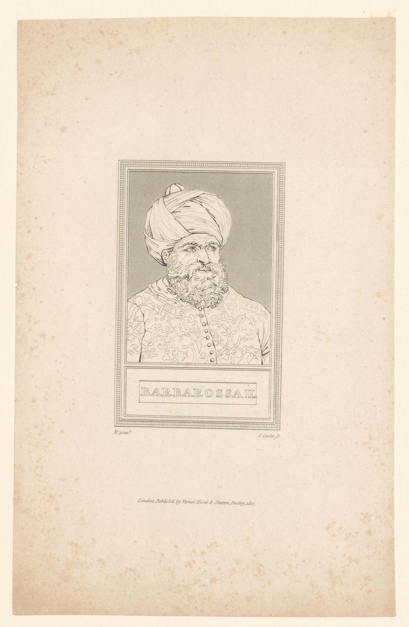 Portret van Hayreddin Barbarossa