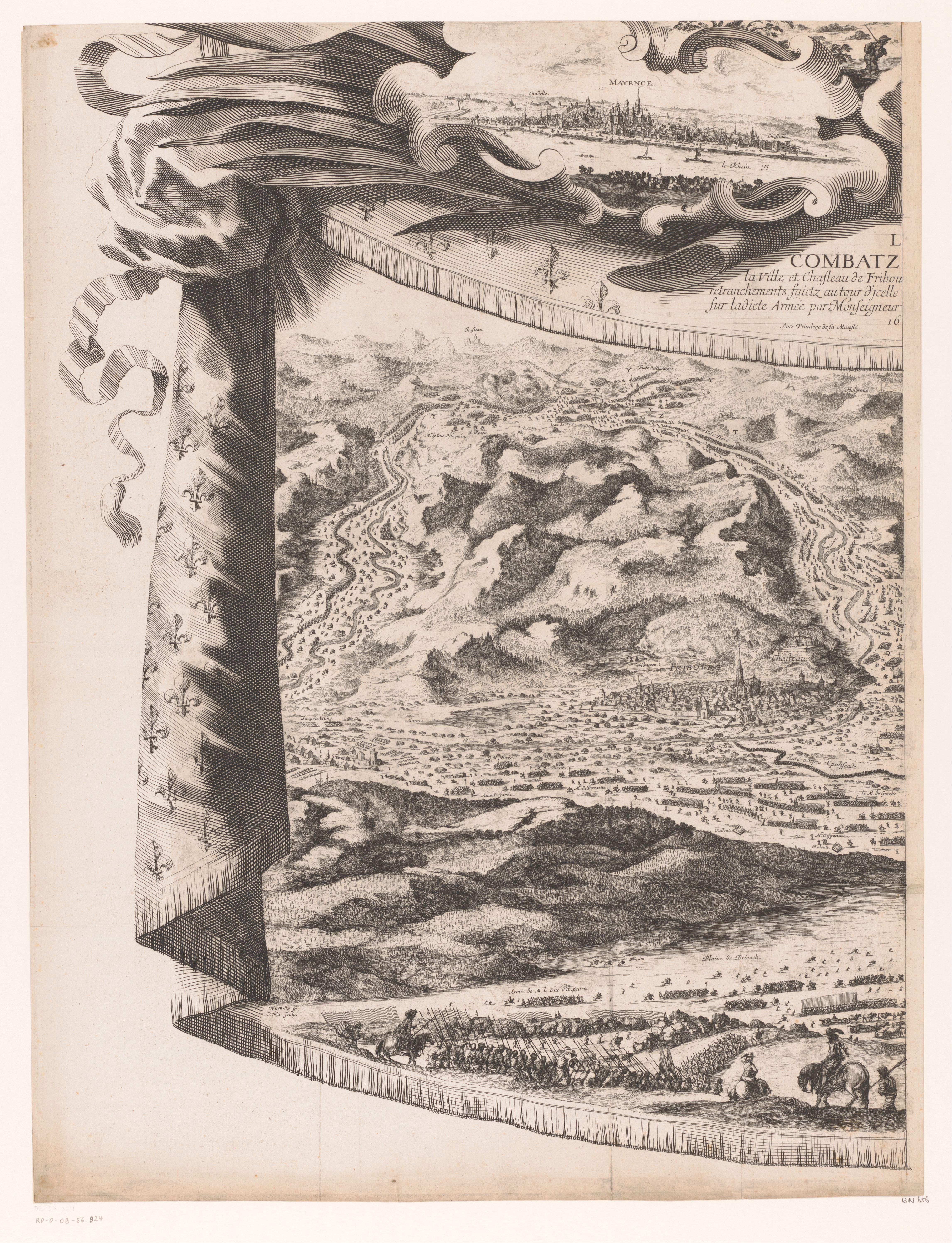 Slag bij Fribourg (linkerdeel)