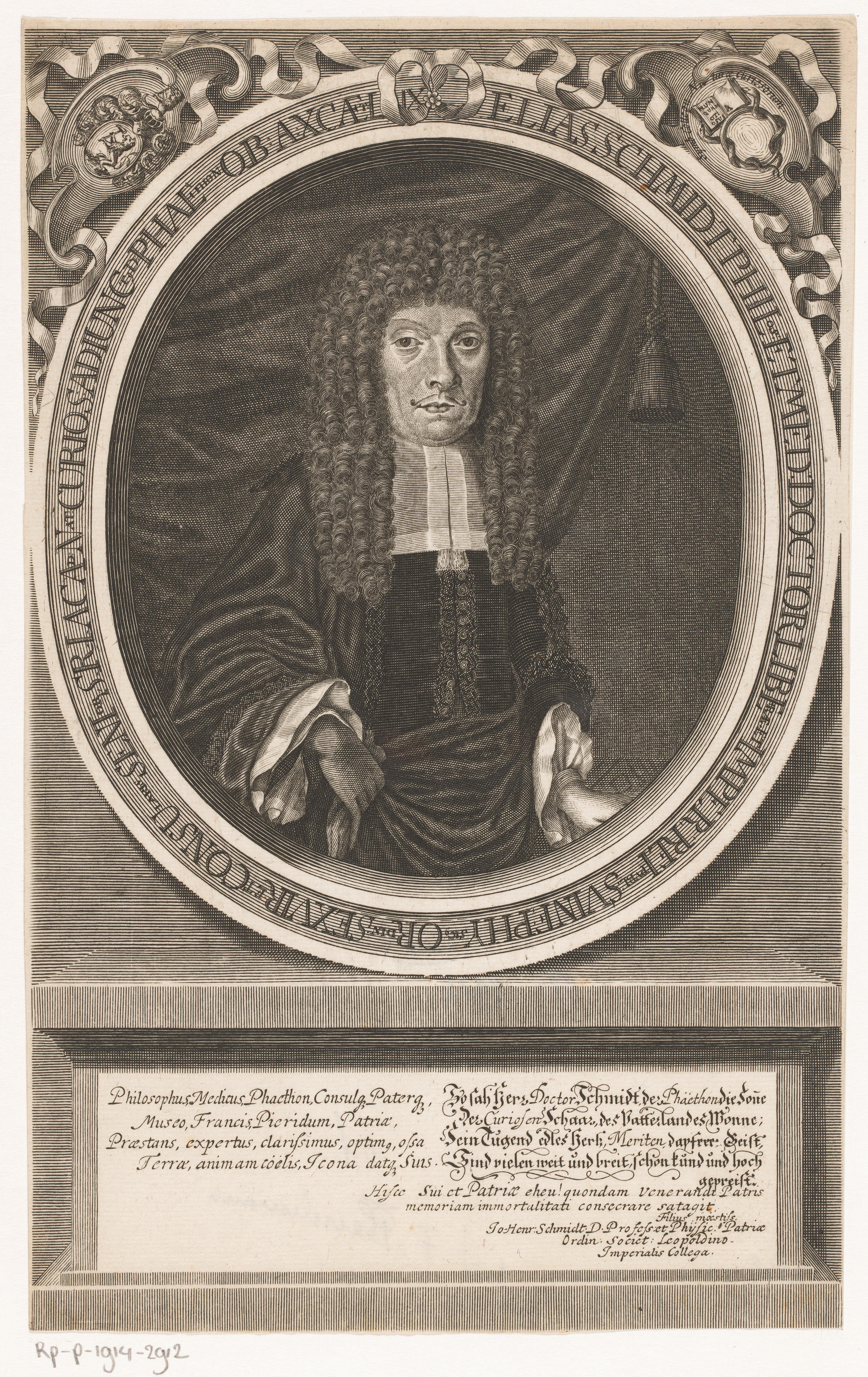 Portret van Elias Schmidt