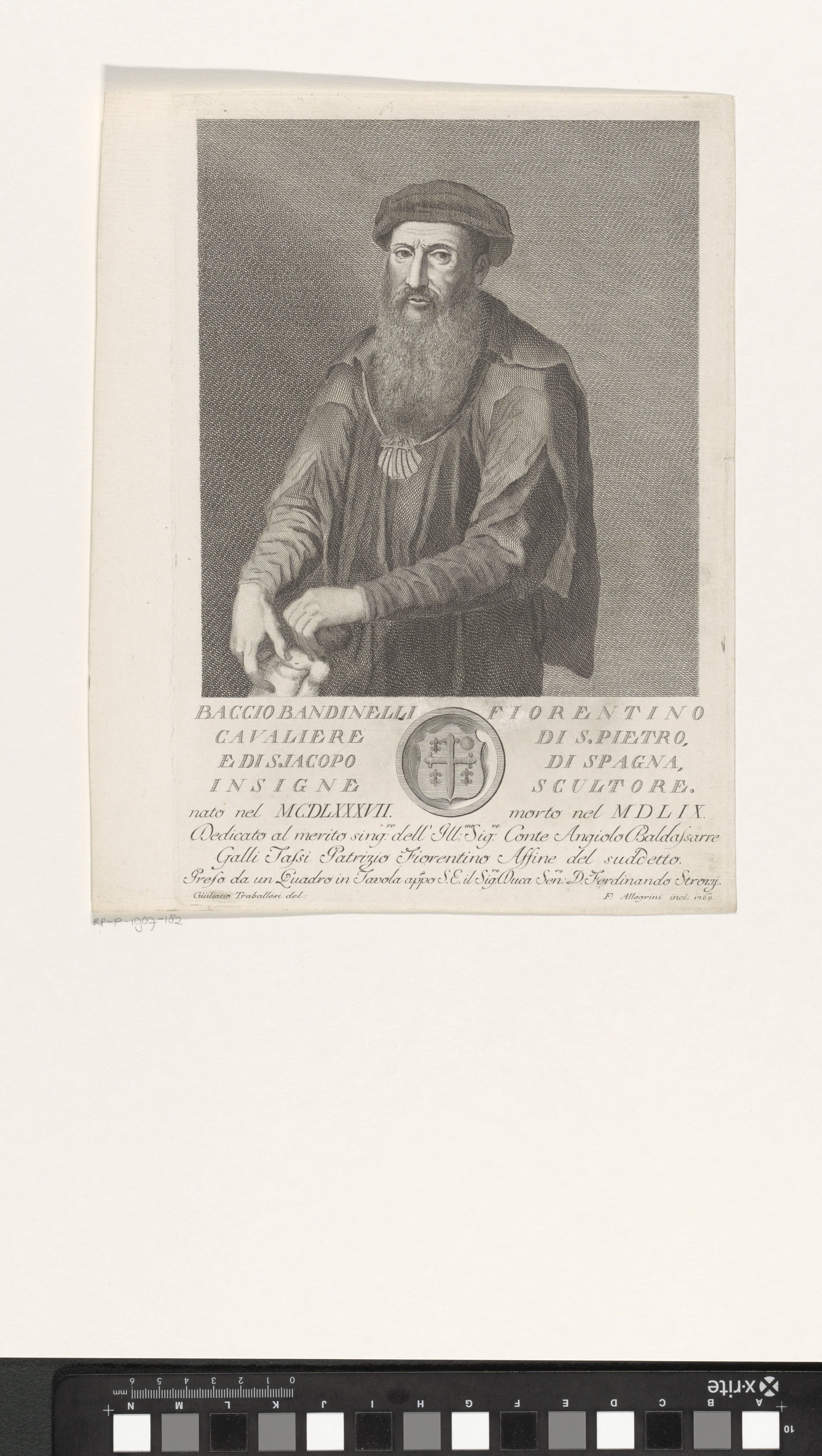 Portret van Baccio Bandinelli