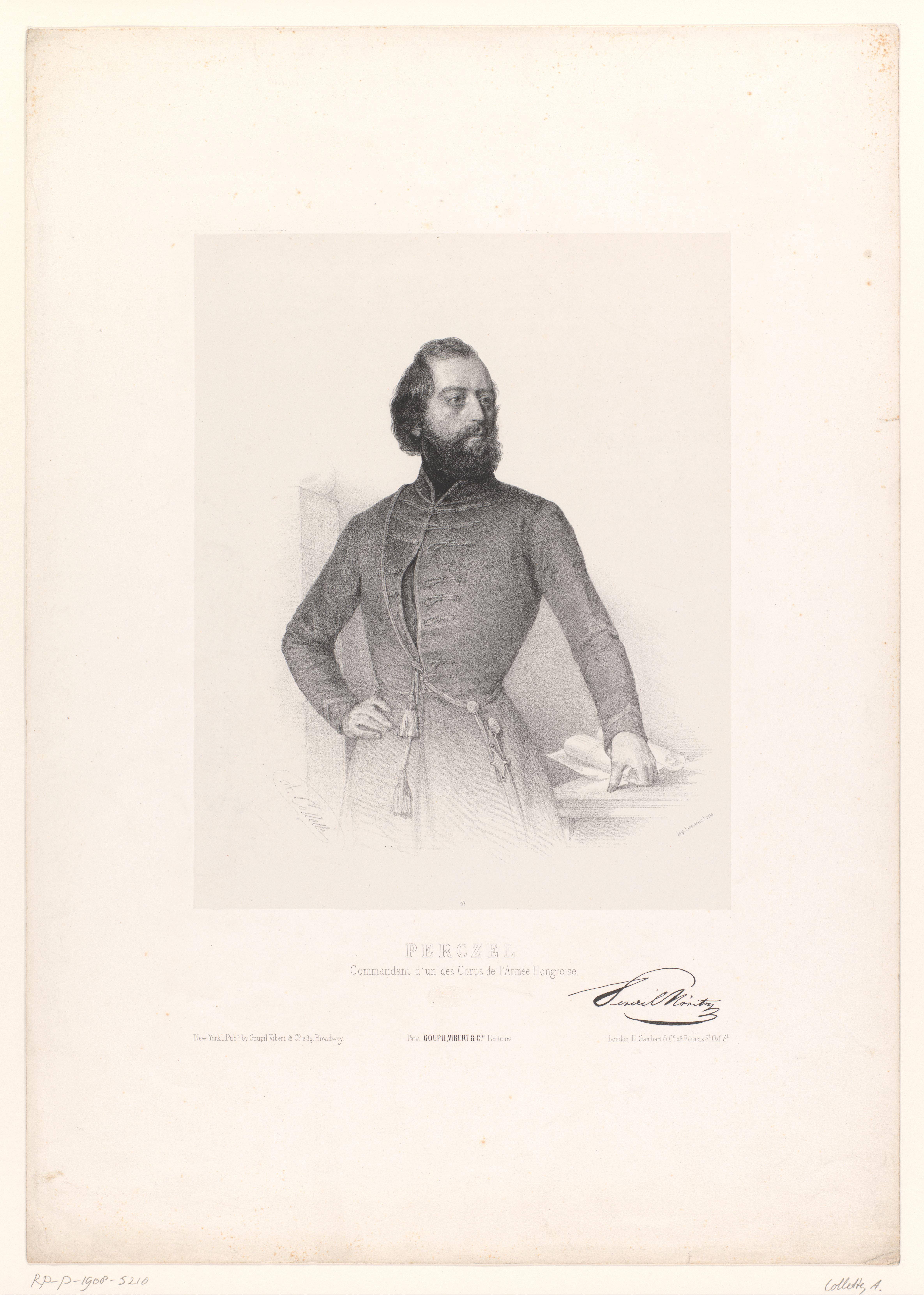 Portret van generaal Mór Perczel