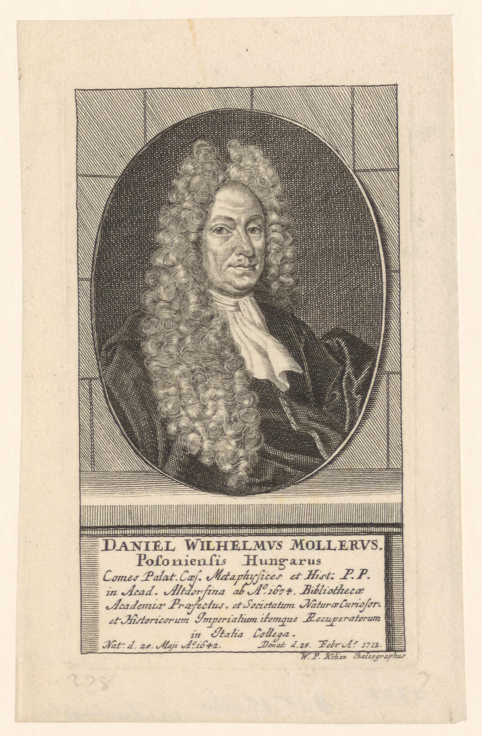 Portret van Daniel Wilhelm Moller
