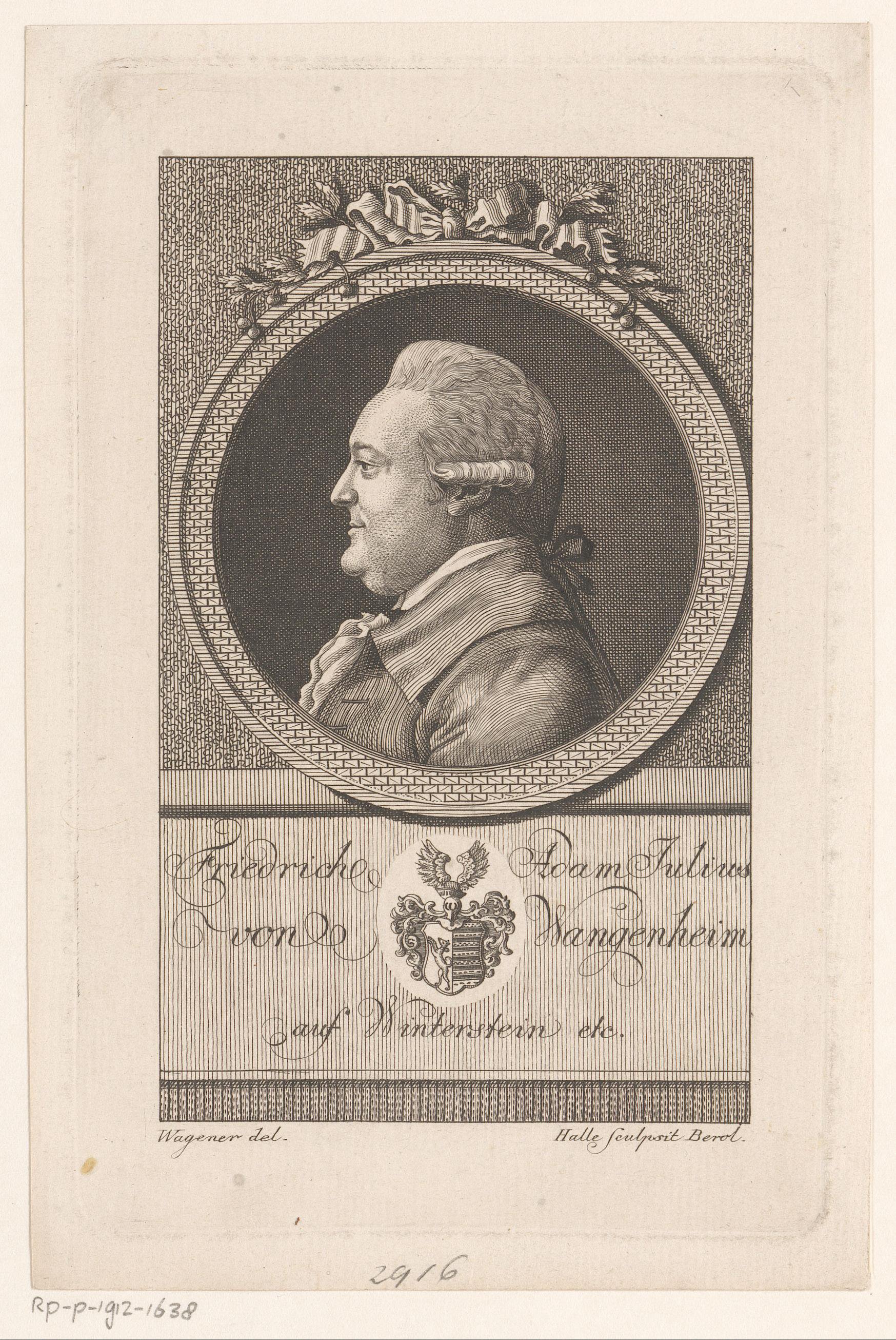 Portret van Friedrich Adam Julius von Wangenheim