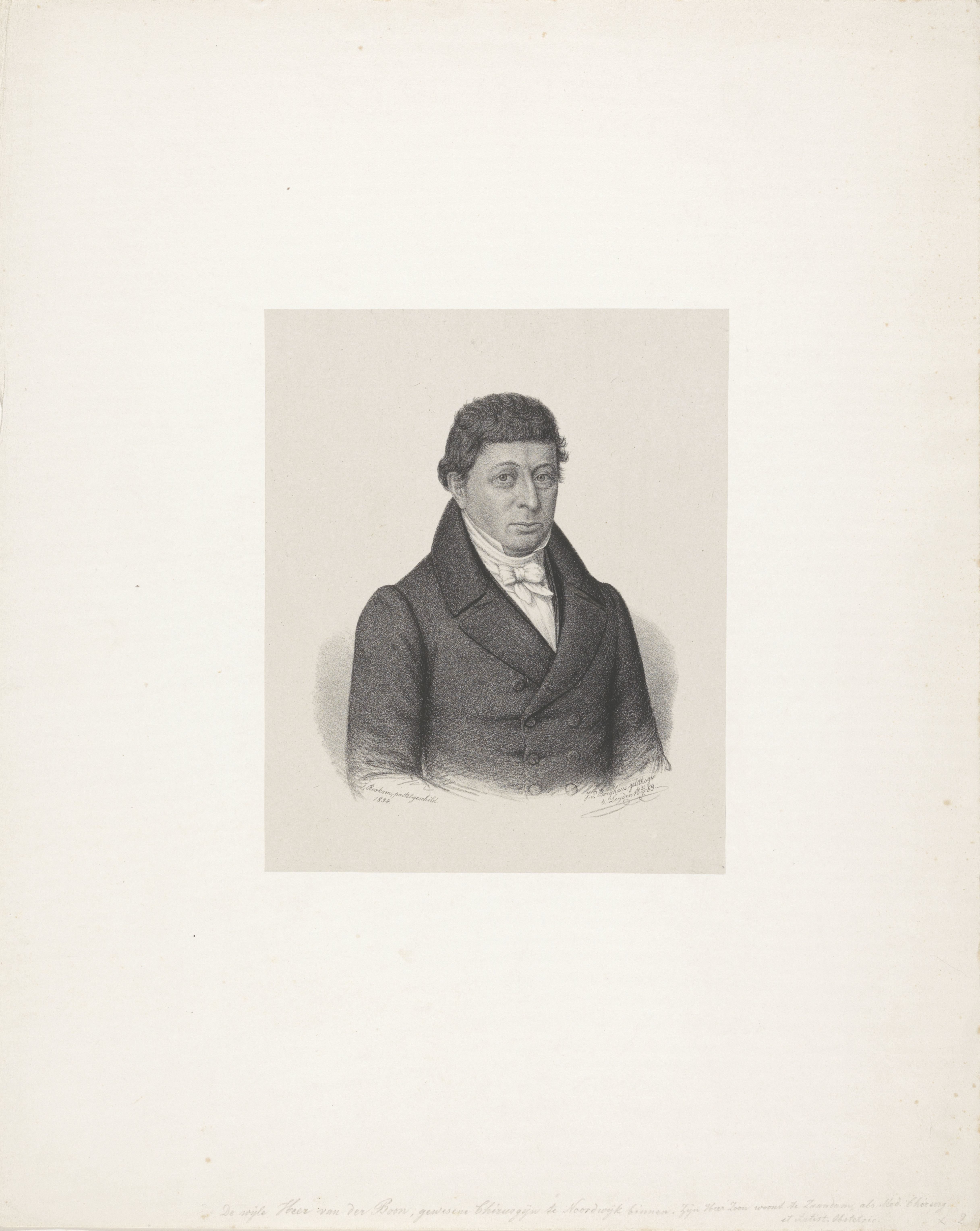 Portret van de heer Van der Boon
