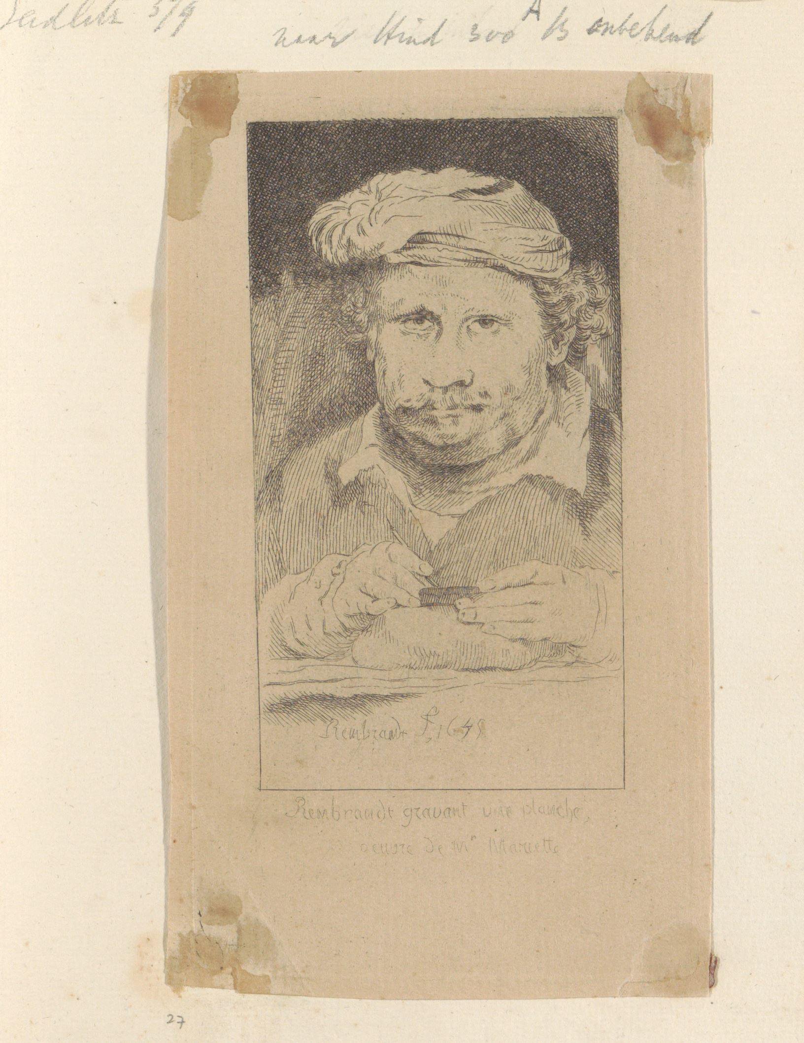 Rembrandt etsend