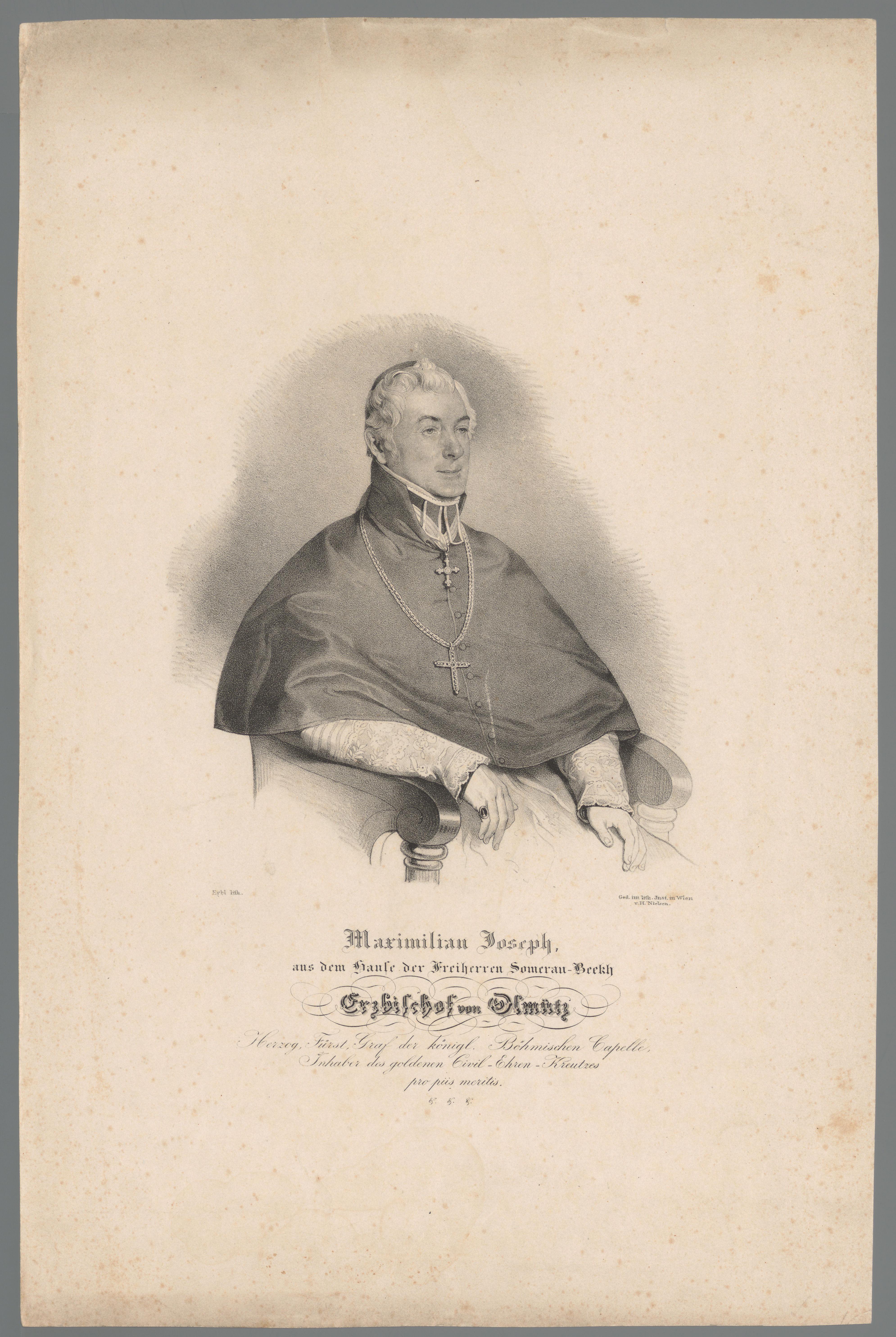 Portret van Maximilian Joseph Gottfried von Sommerau Beeckh