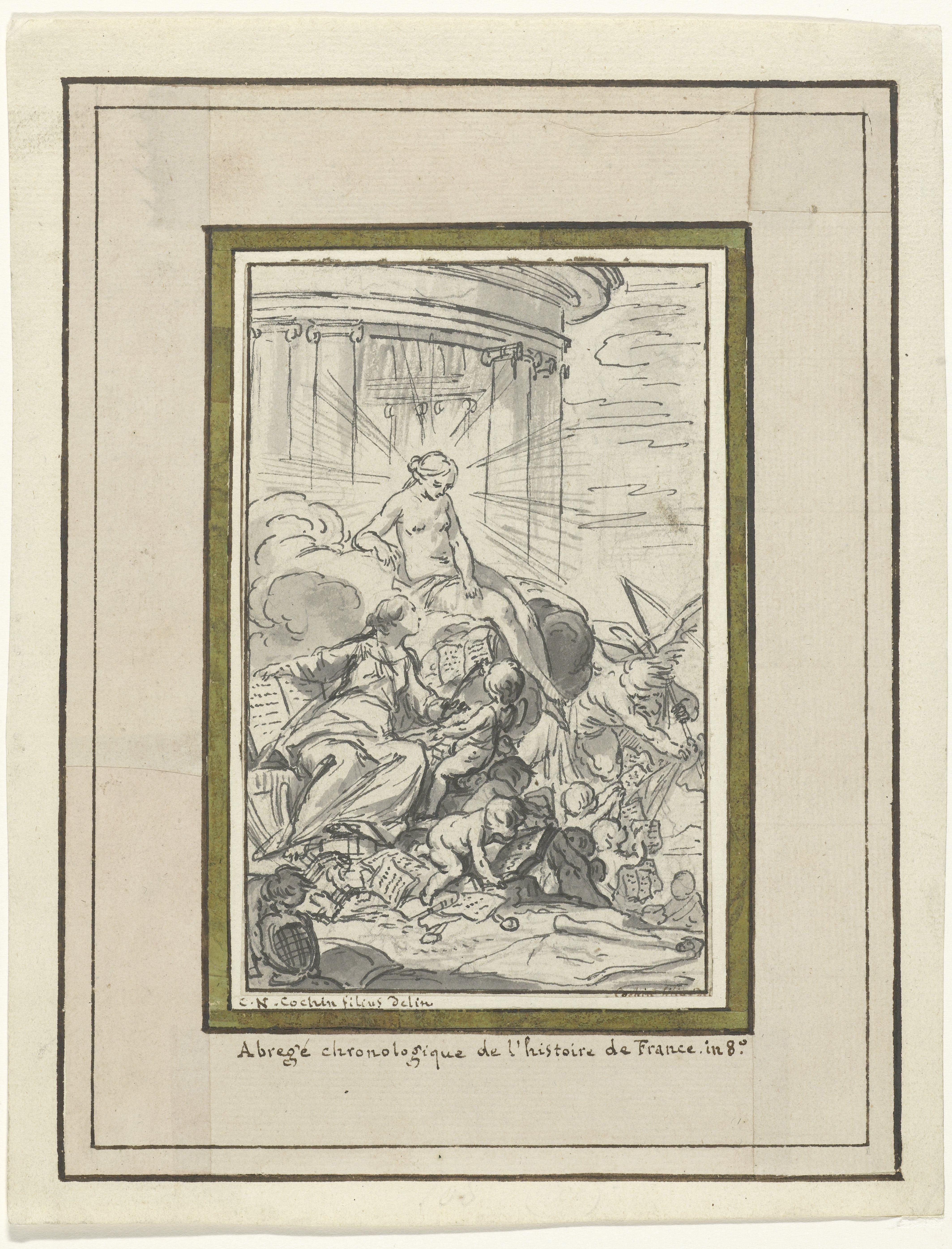 Allegory of History Studying Truth