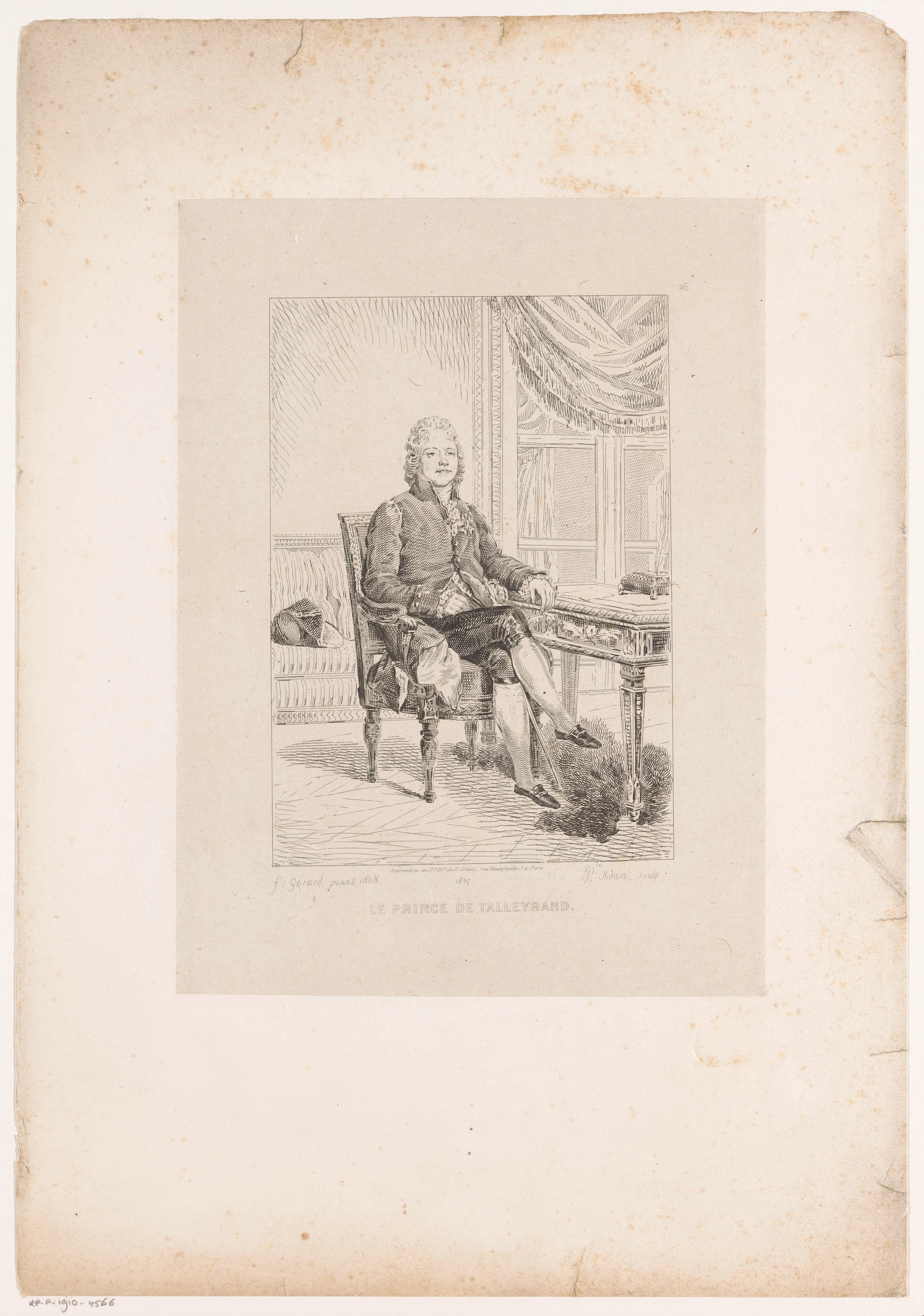 Portret van Charles-Maurice de Talleyrand