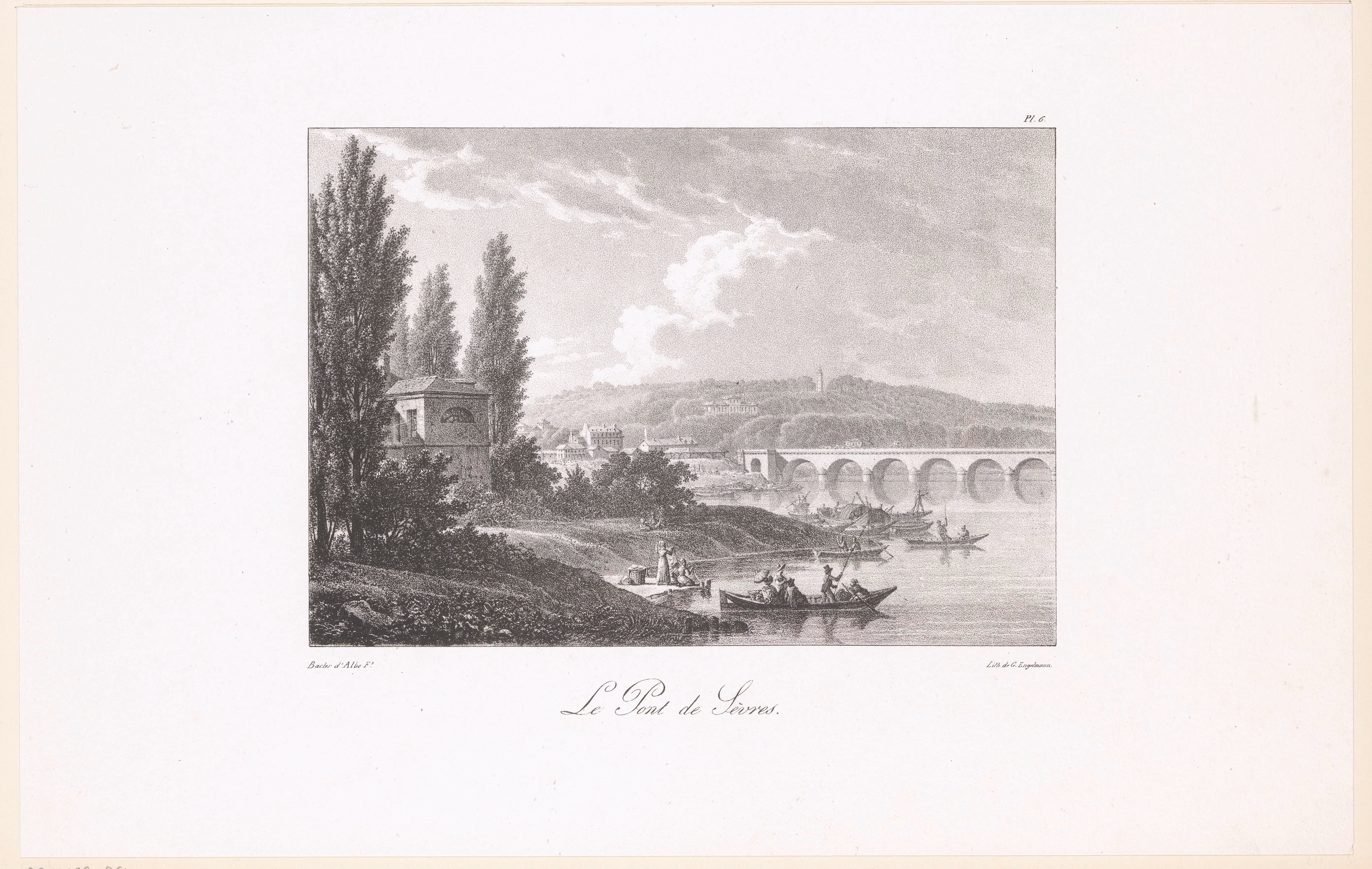 Zicht op de Pont de Sèvres