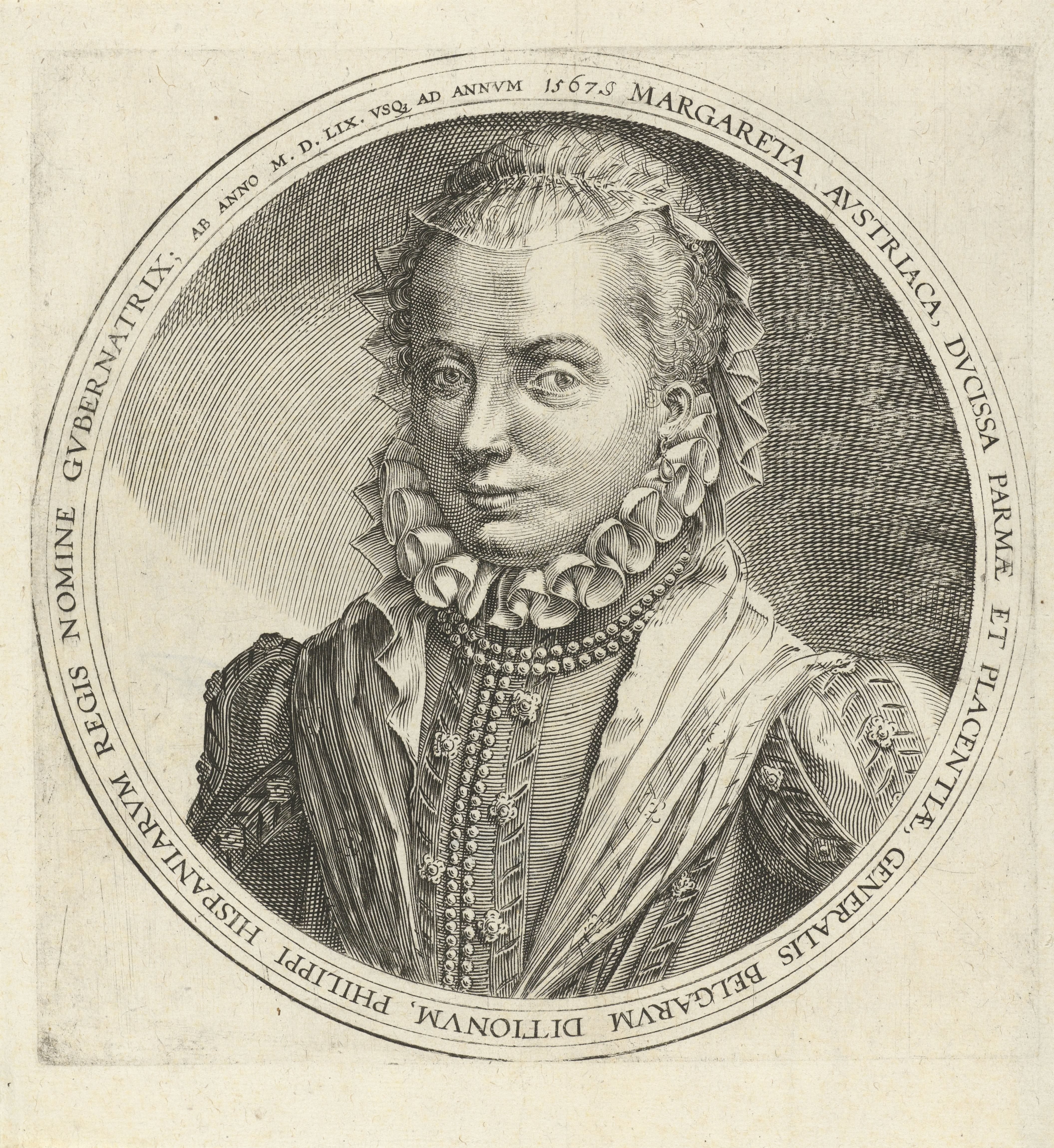 Portret van Margaretha van Parma