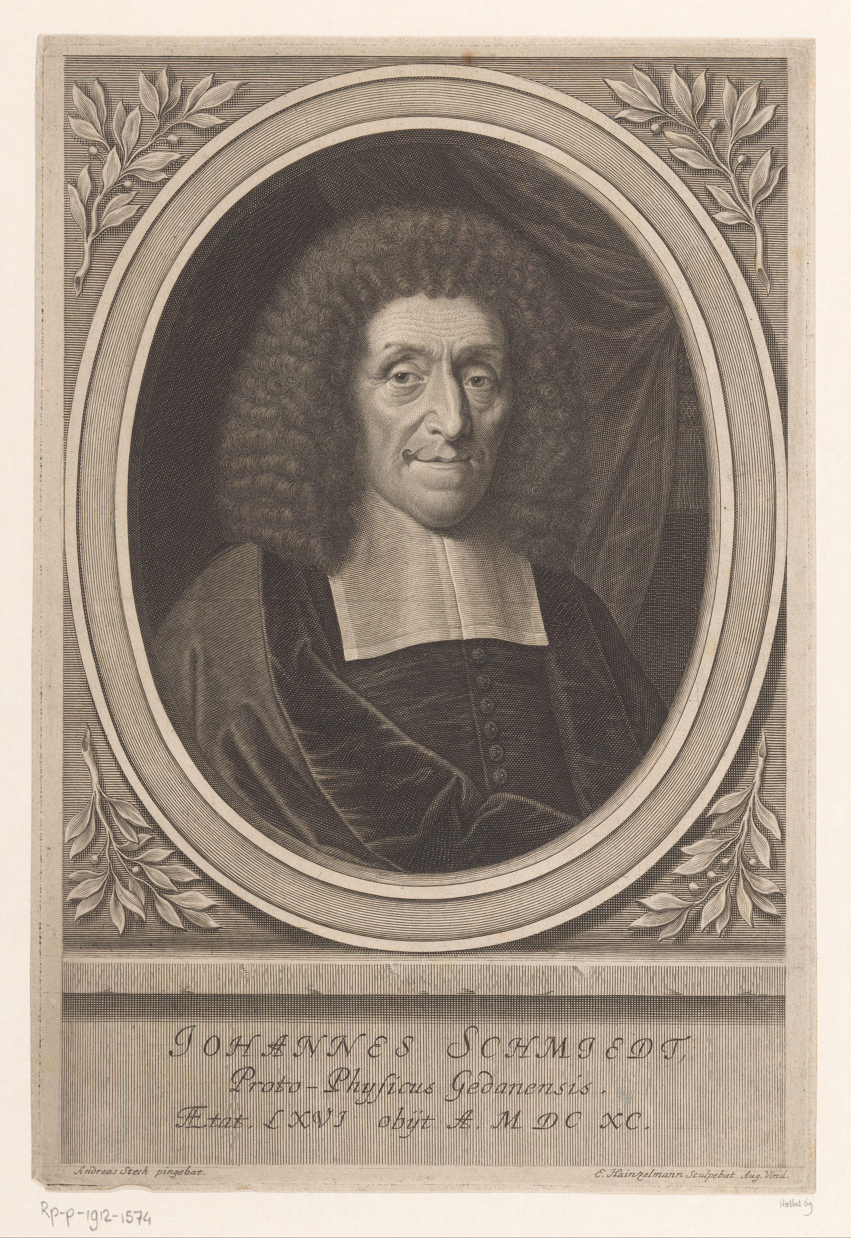 Portret van Johann Schmiedt op 56-jarige leeftijd