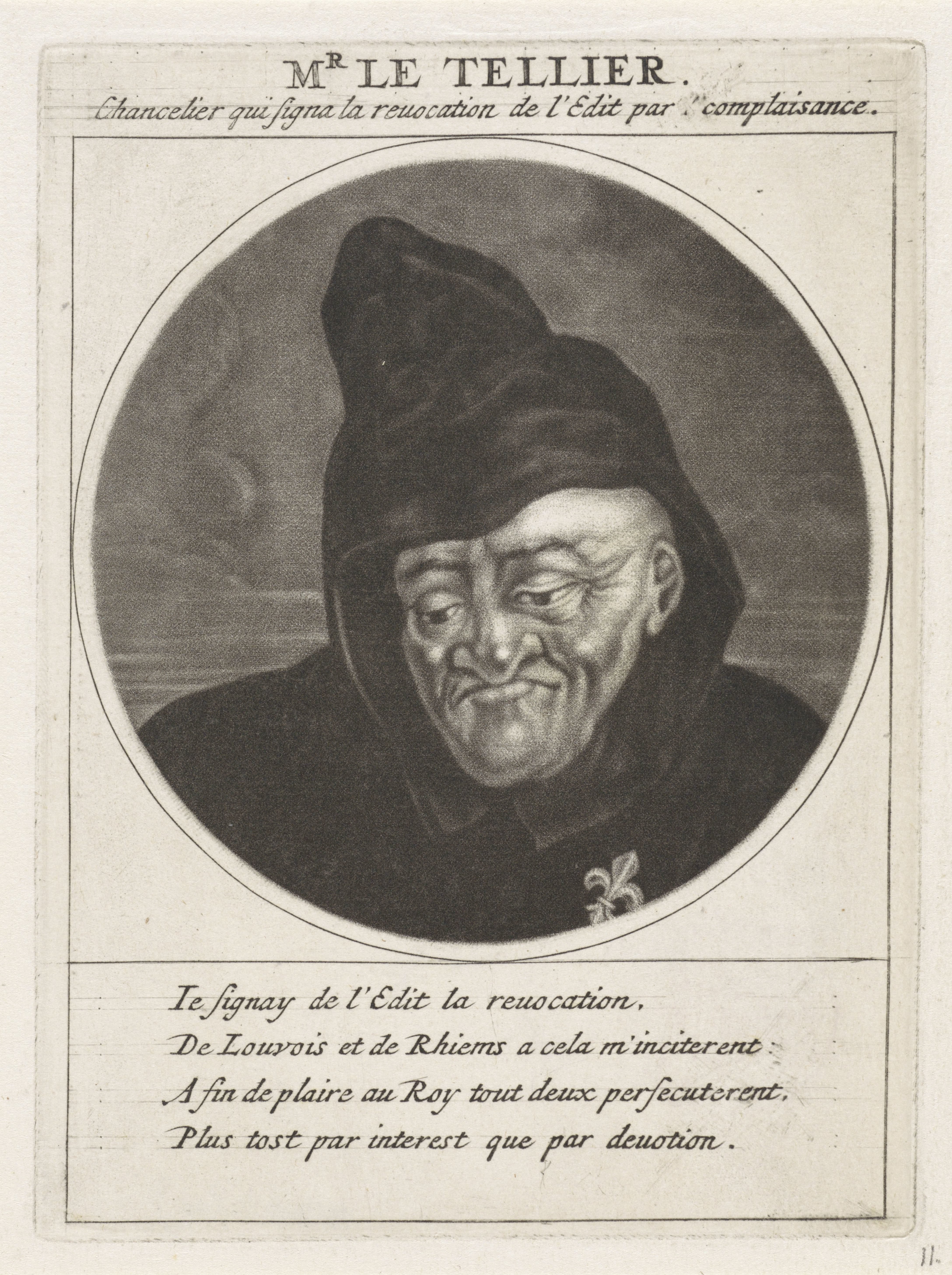 Portret van Michel Le Tellier