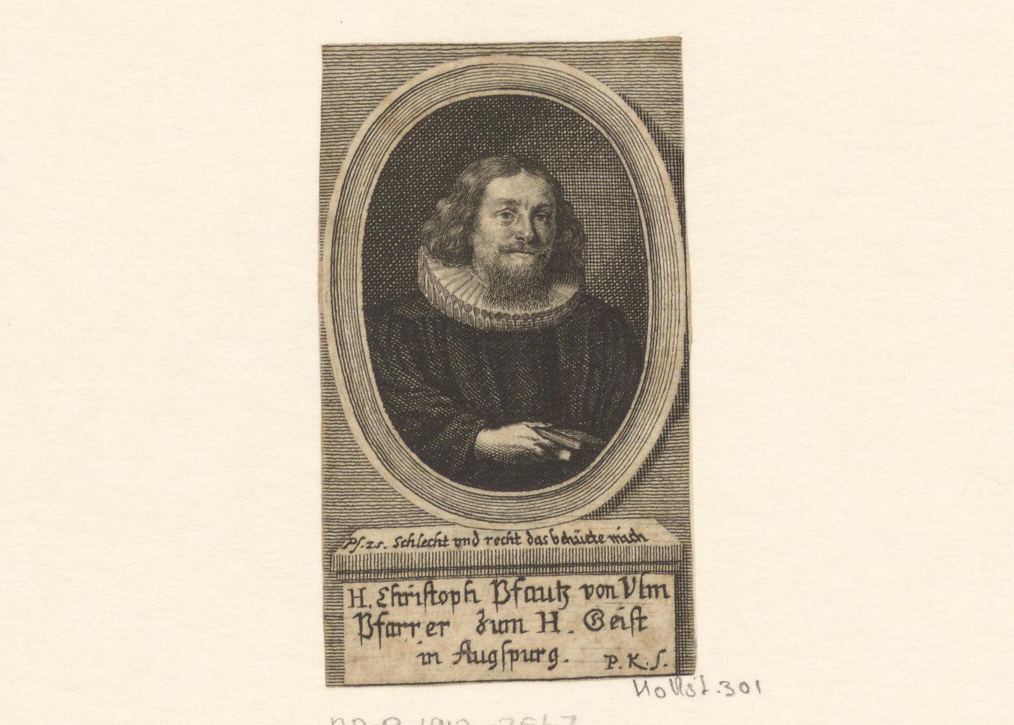 Portret van Christoph Pfautz