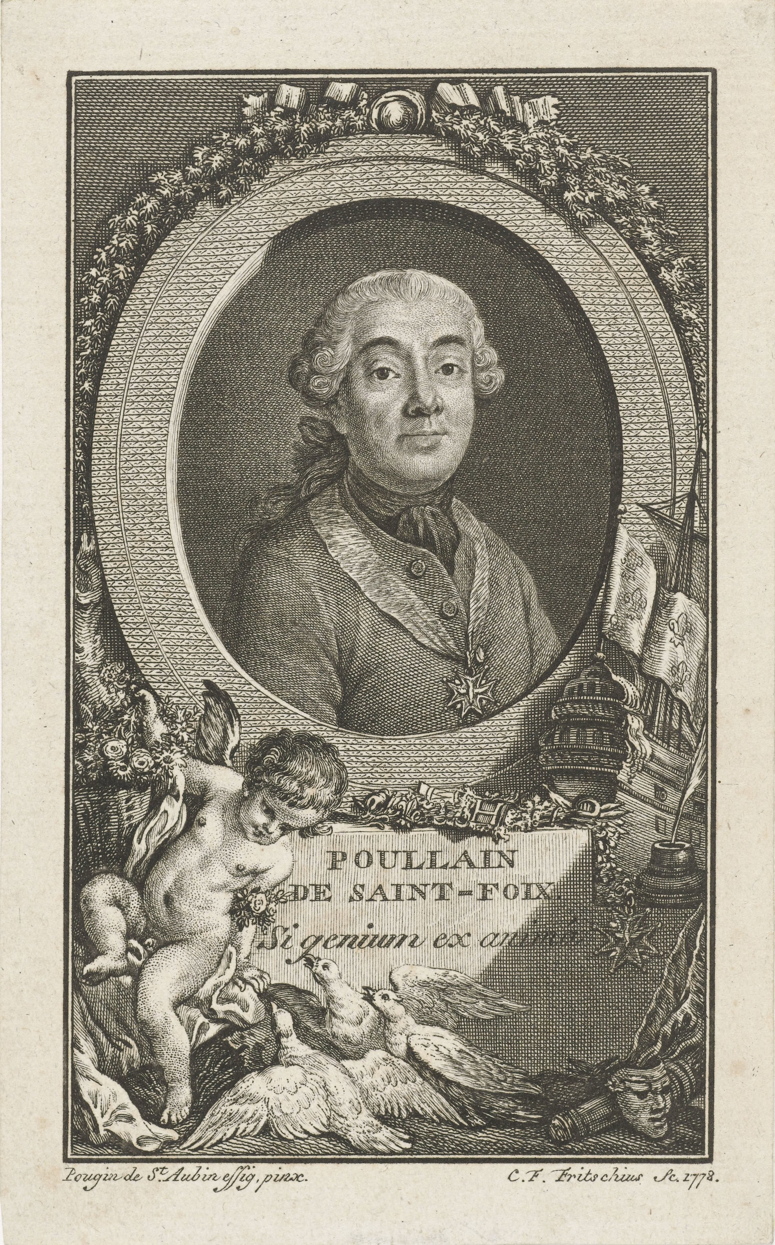 Portret van Germain-François Poullain de Saint-Foix