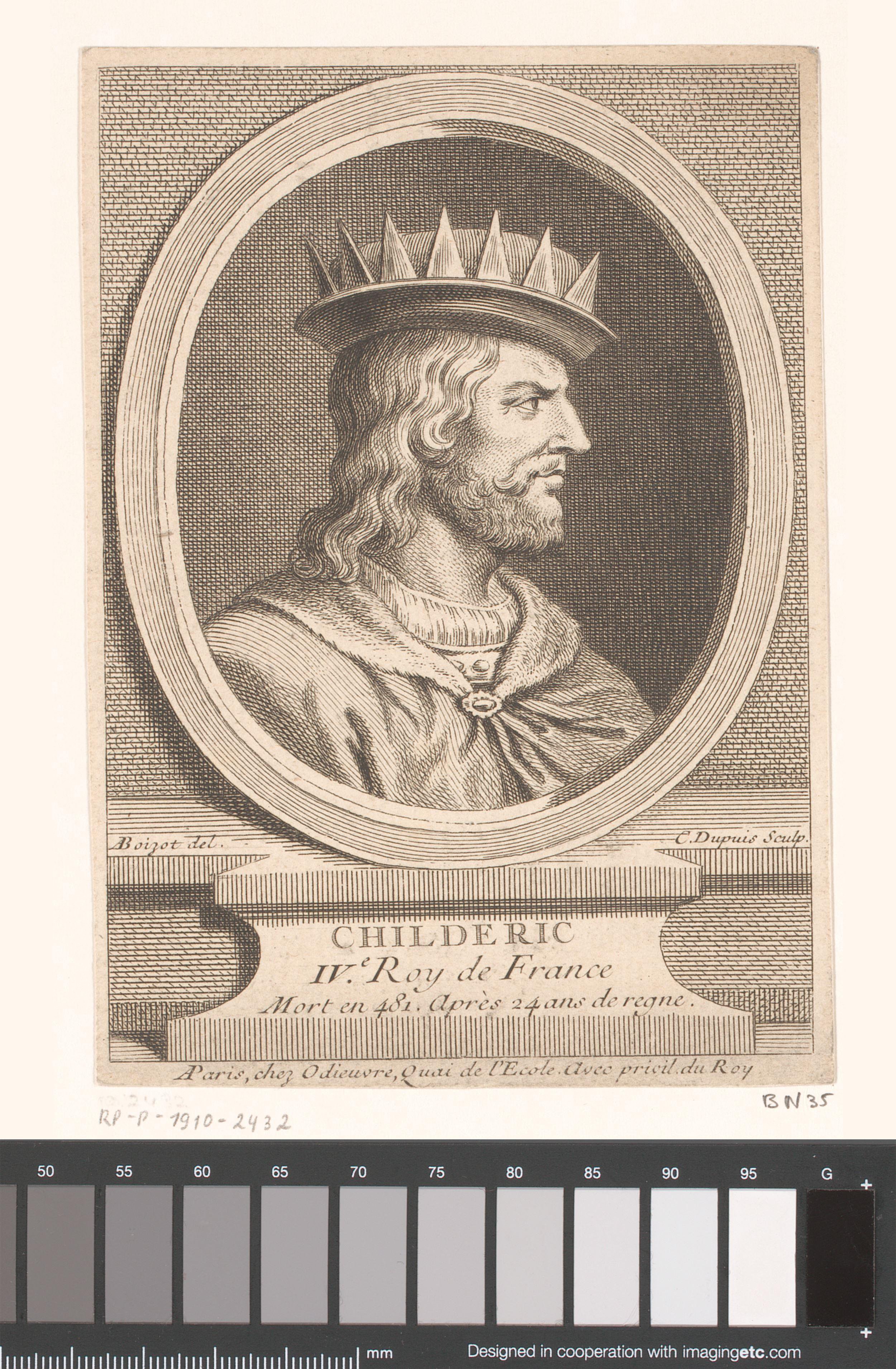 Portret van Childerik I