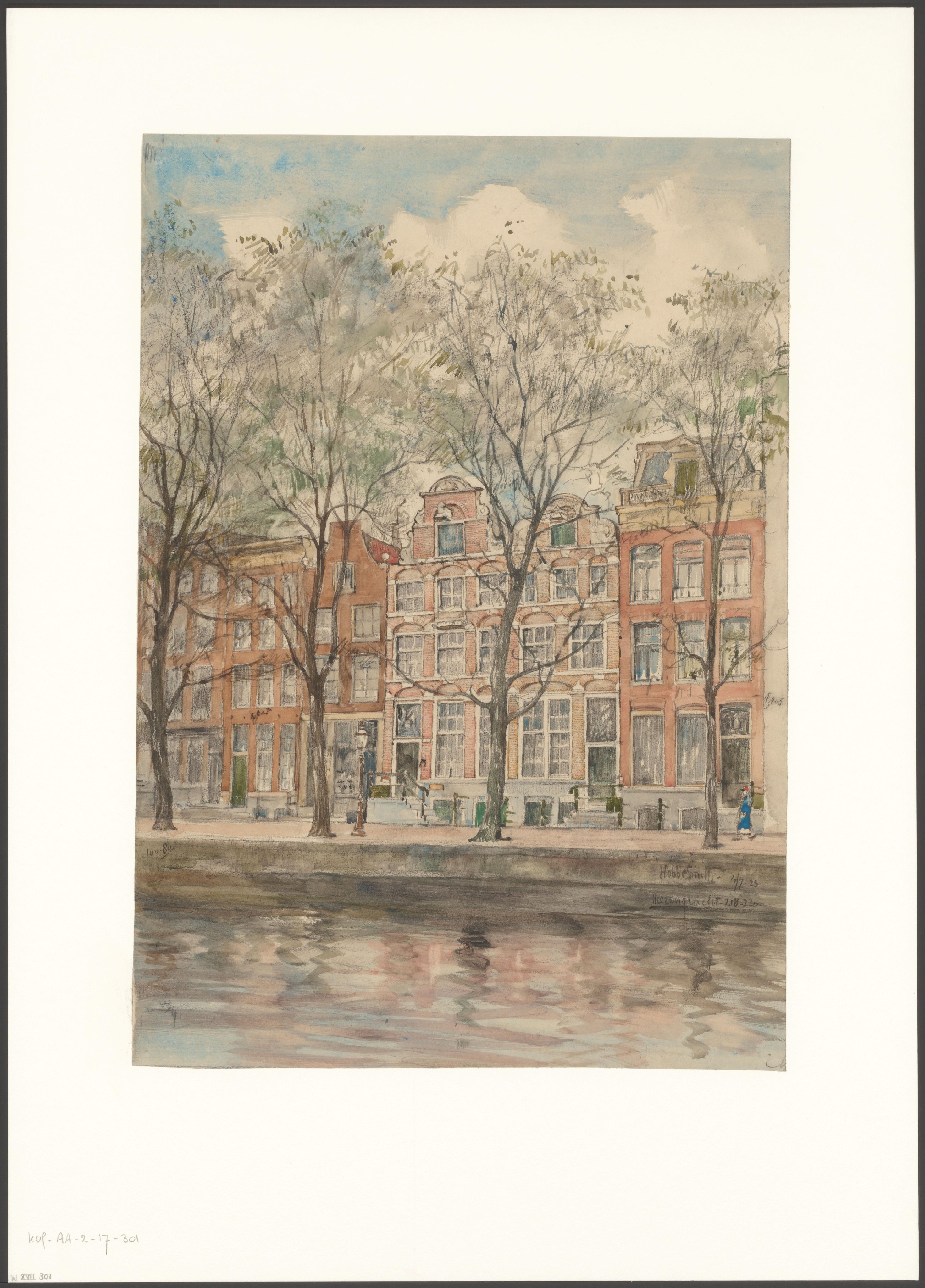 Gezicht op de Herengracht 220-218