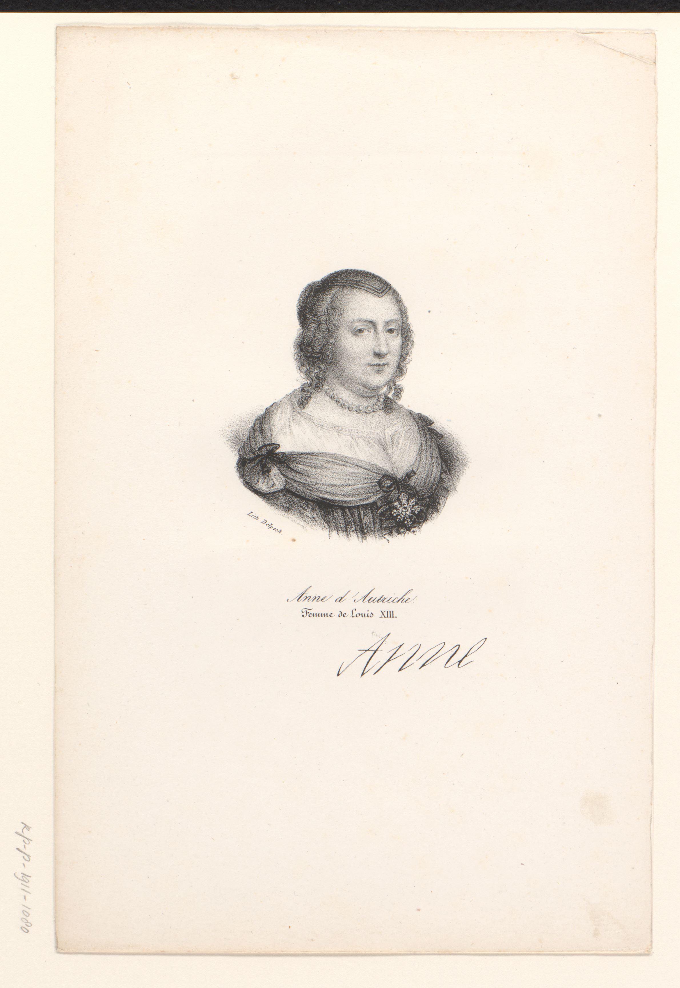 Portret van Anna van Oostenrijk