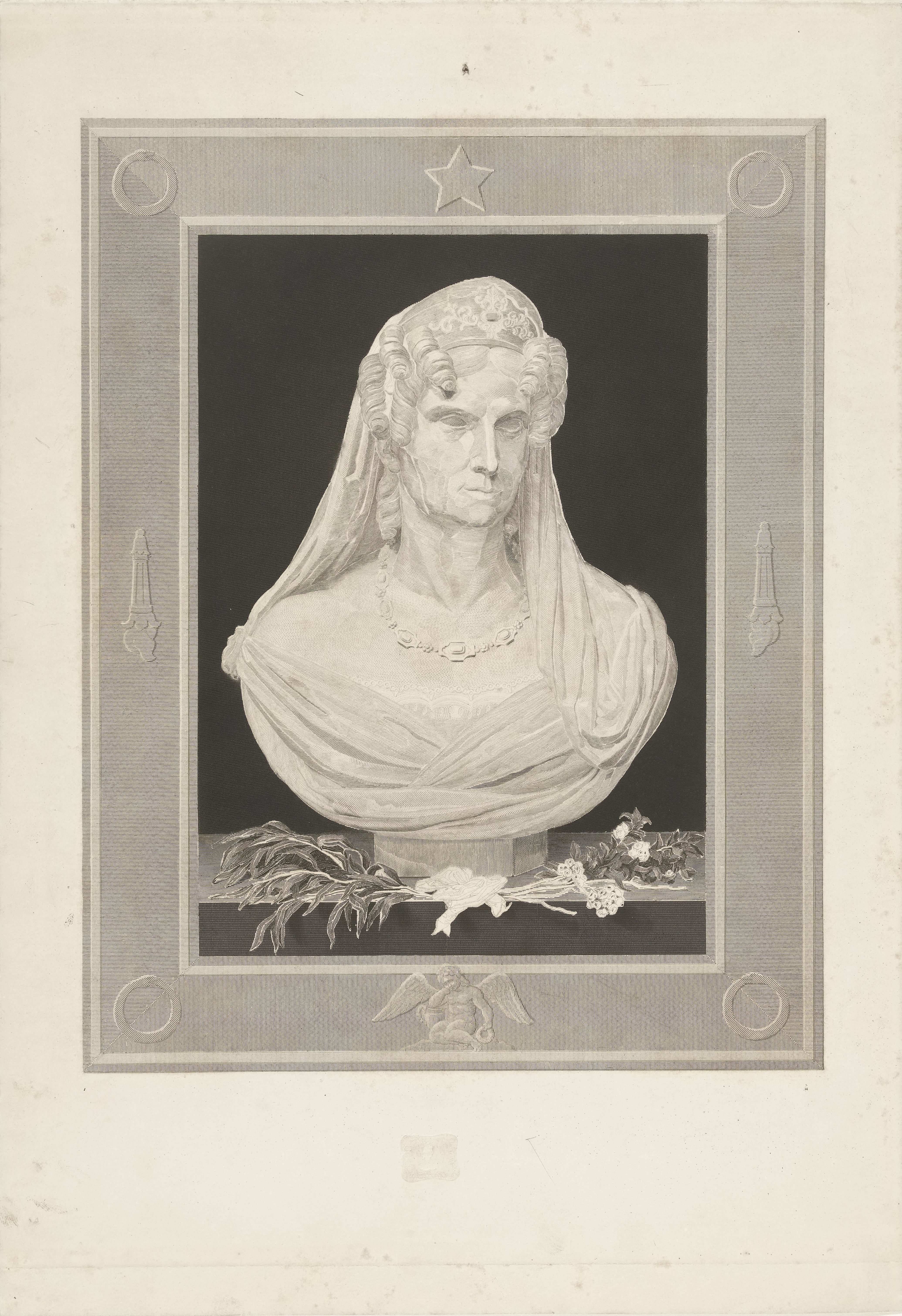 Buste van Wilhelmina van Pruisen