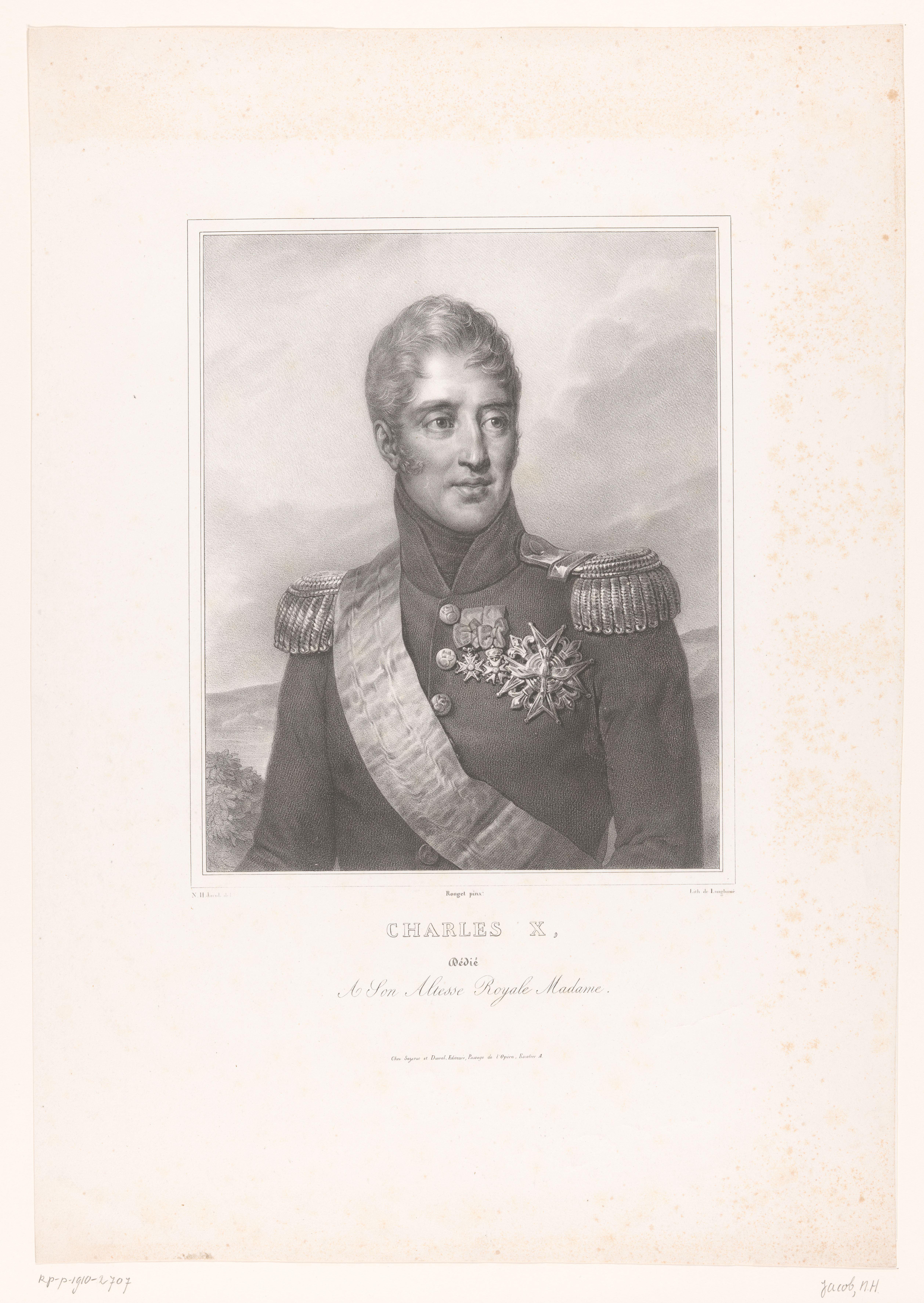 Portret van Karel X van Frankrijk